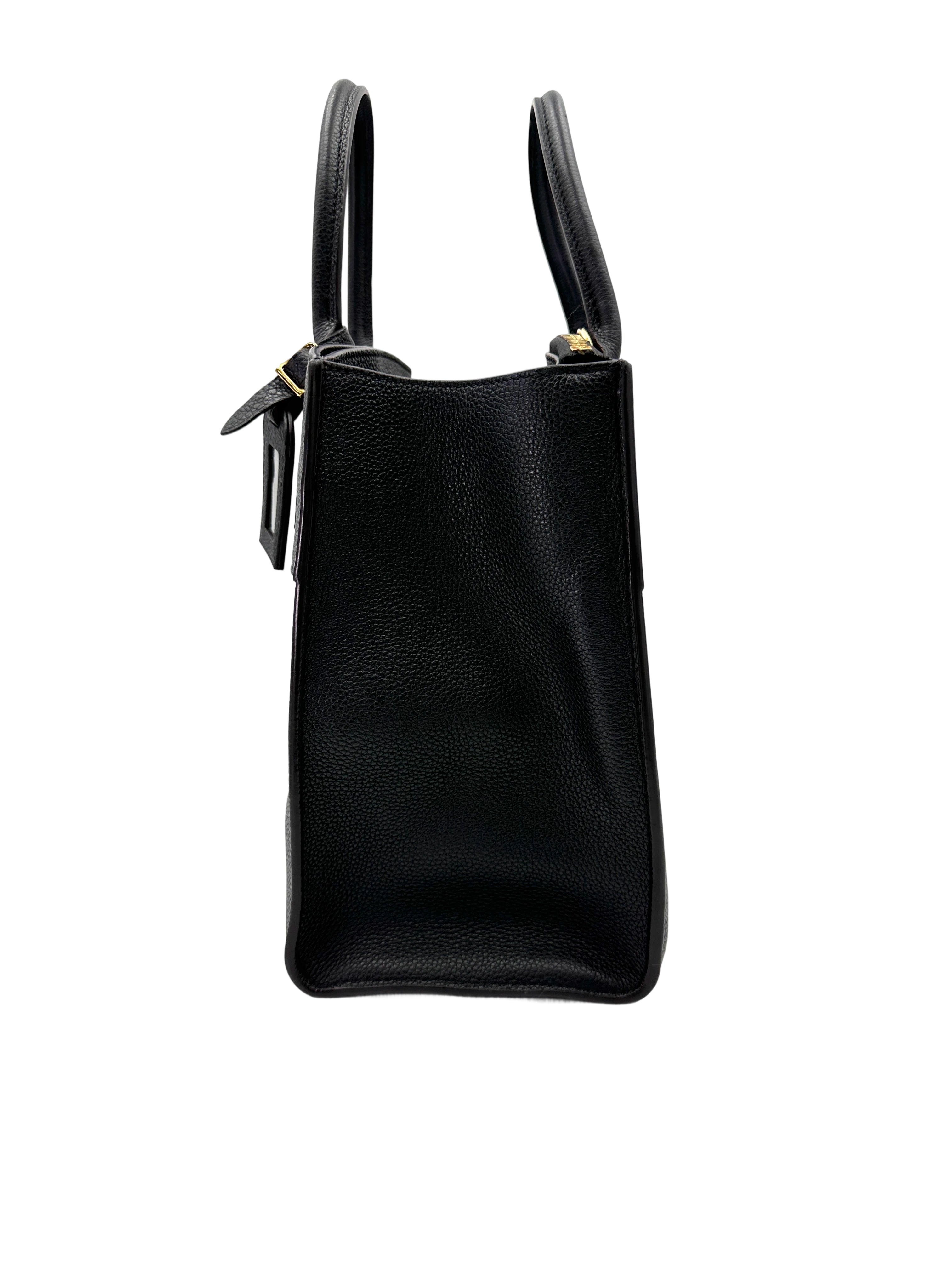 Louis Vuitton City Steamer Black Grained Leather Handle Bag LV2761-1