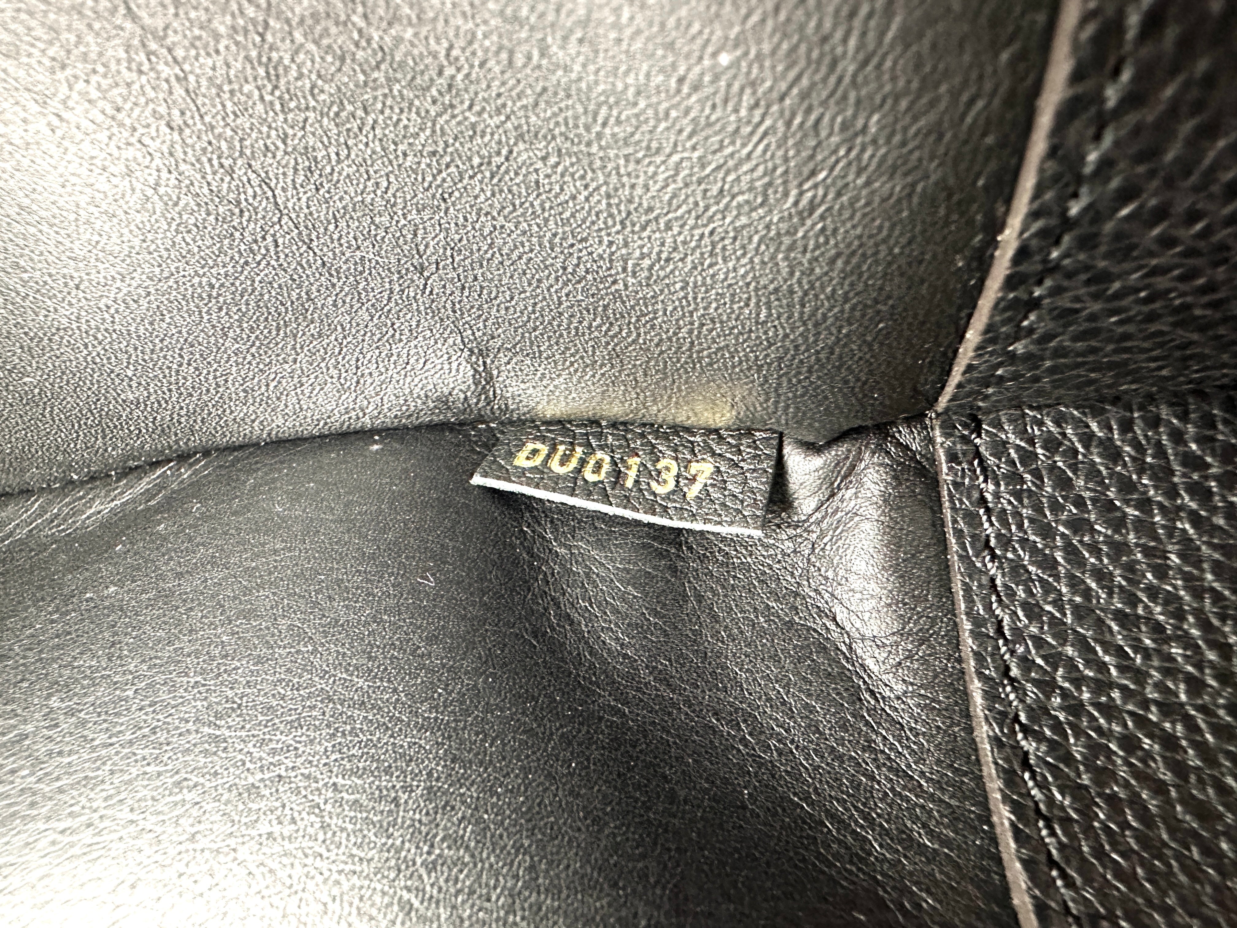 Louis Vuitton City Steamer Black Grained Leather Handle Bag LV2766