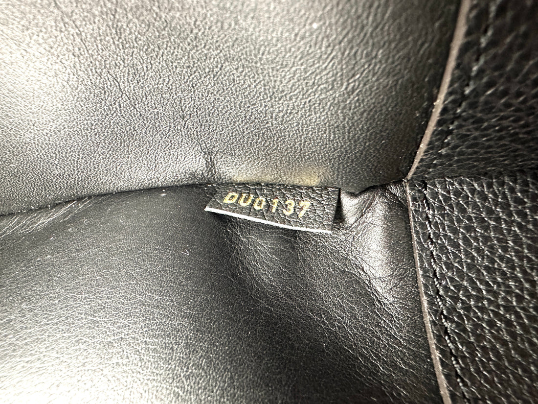 Louis Vuitton City Steamer Black Grained Leather Handle Bag LV2766