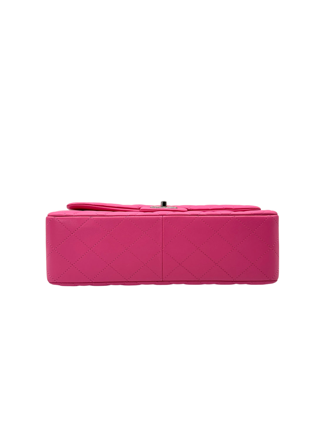 Chanel Classic Flap Pink Quilted Lambskin Shoulder Bag With Silver Buckle(14***73) CC1984
