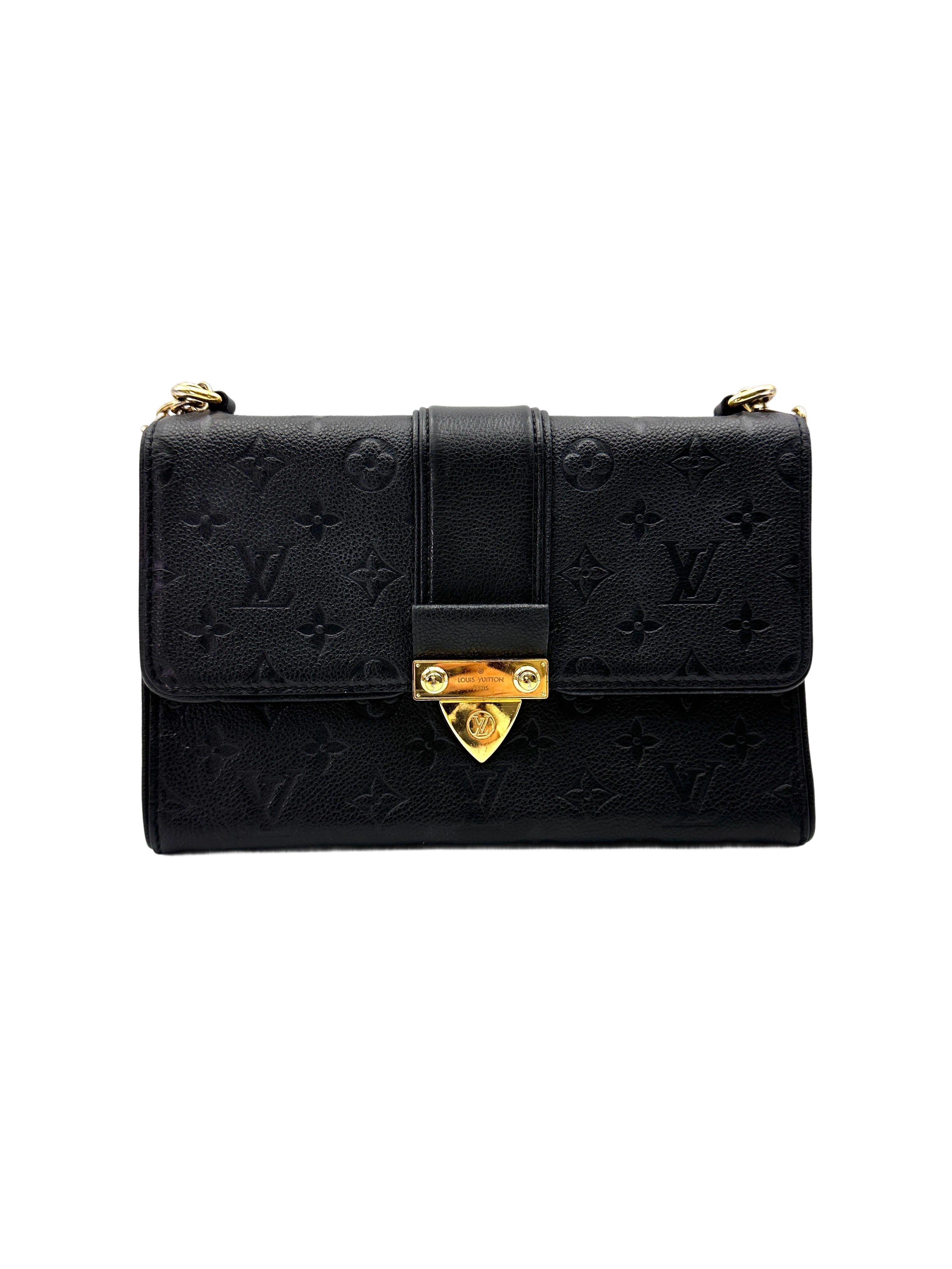 Louis Vuitton Saint Sulpice Black Monogram Empreinte Leather Shoulder Bag LV2764