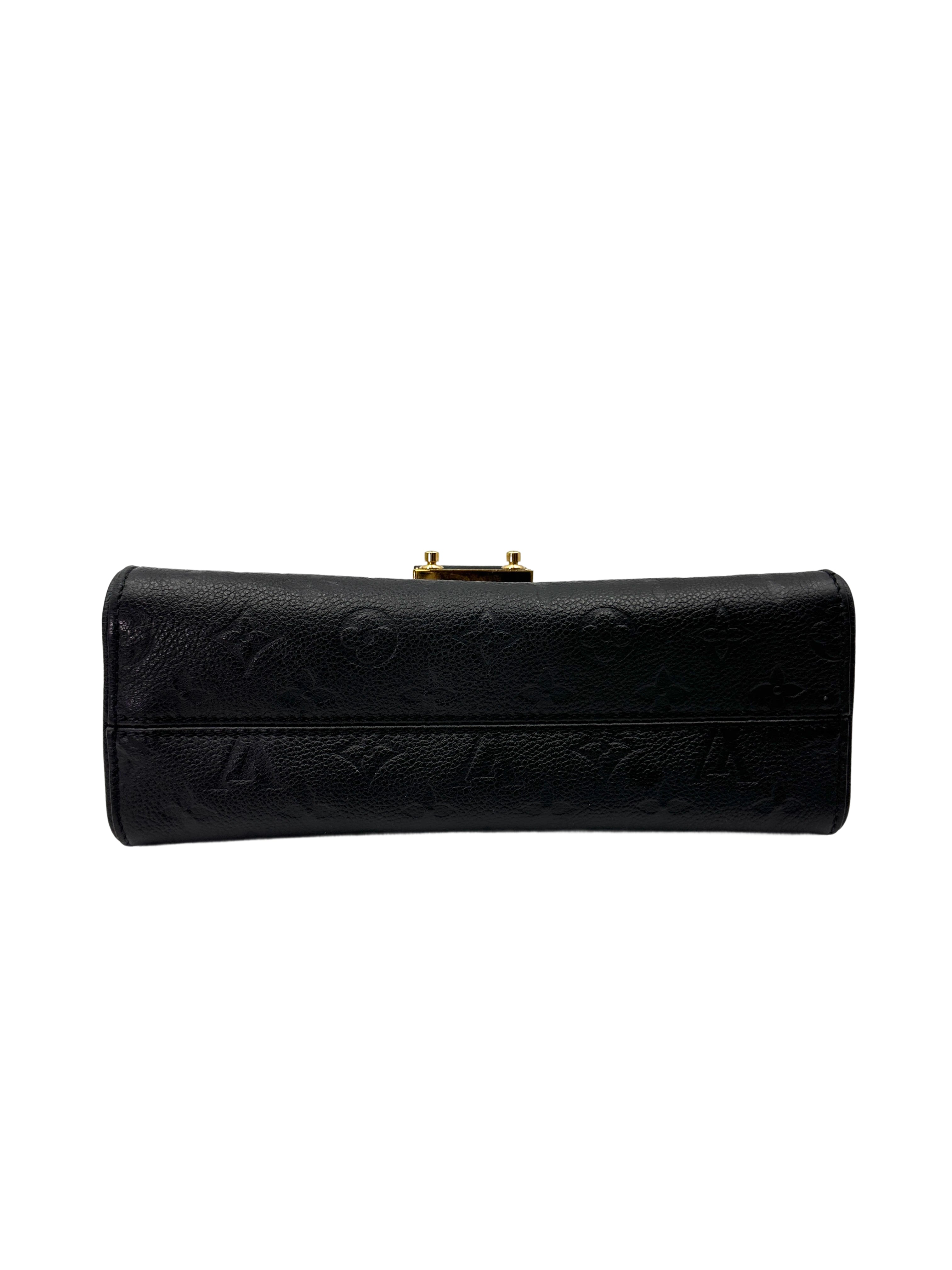 Louis Vuitton Saint Sulpice Black Monogram Empreinte Leather Shoulder Bag LV2764
