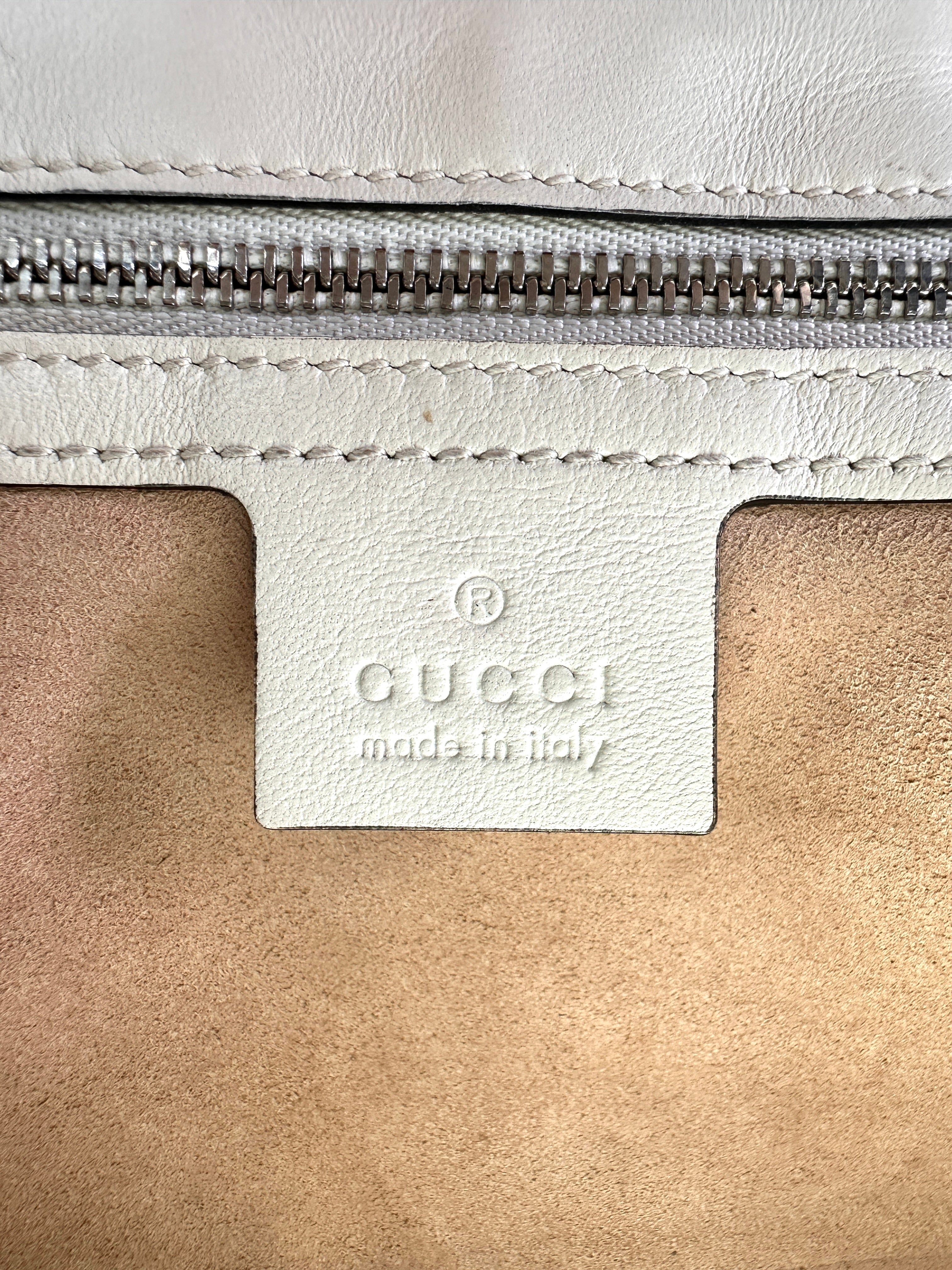 Gucci GG Marmont Blue/White Matelasse Leather Shoulder Bag GG1024