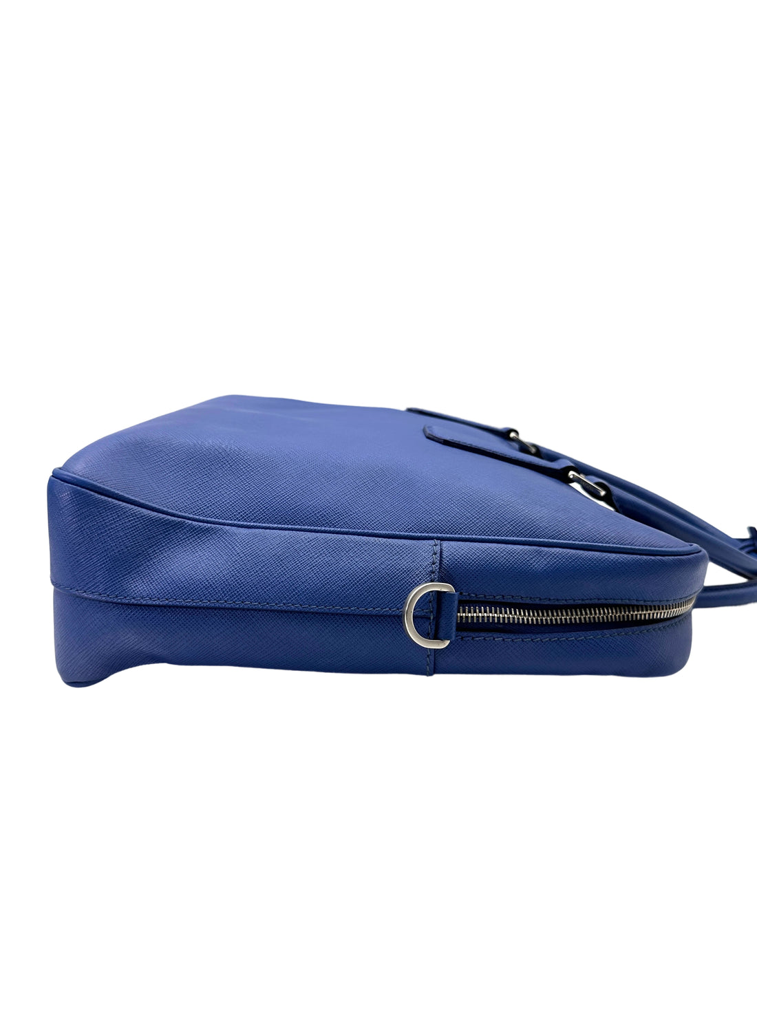 Prada Blue Saffiano Leather Business Bag PR353