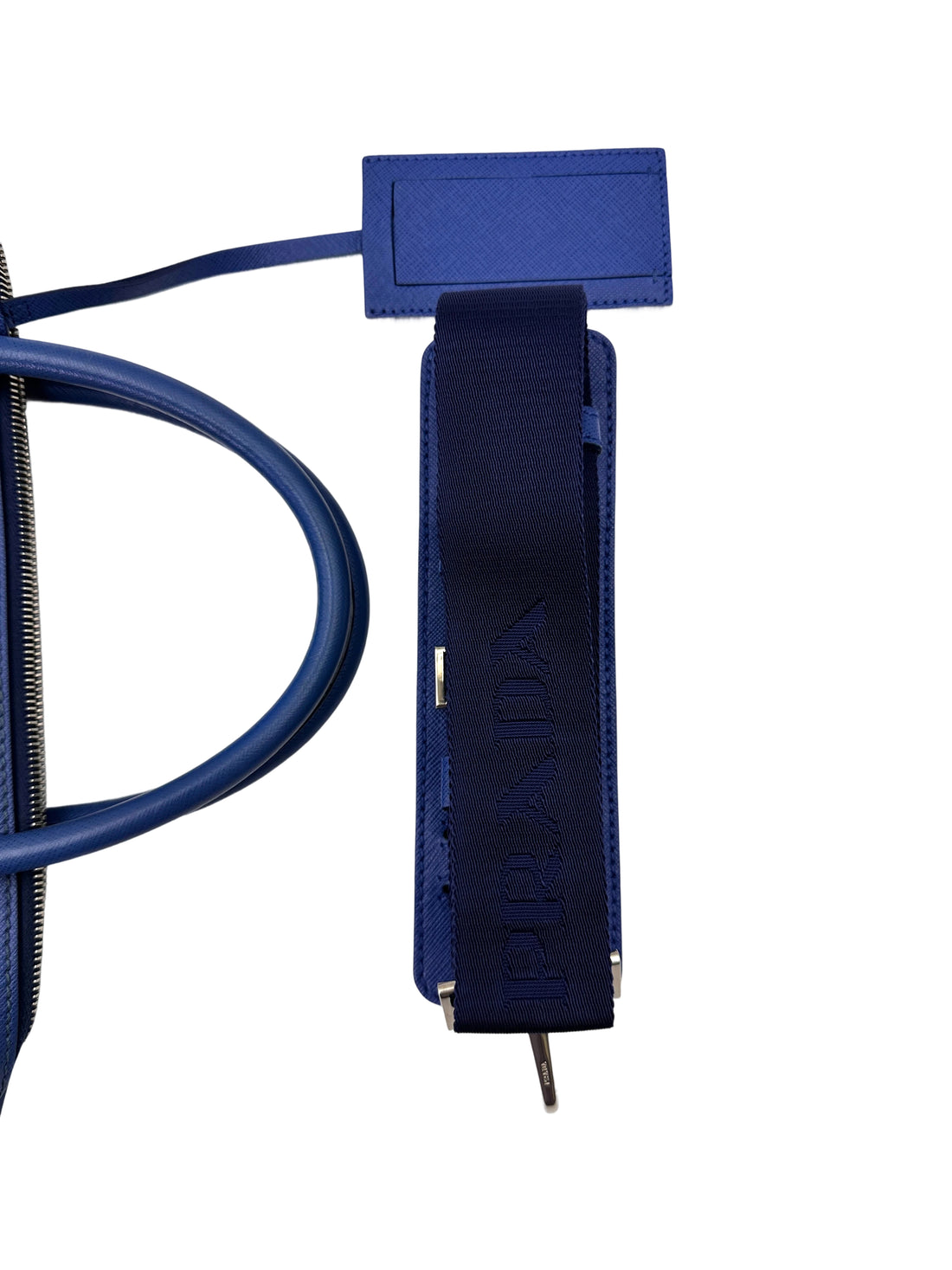 Prada Blue Saffiano Leather Business Bag PR353