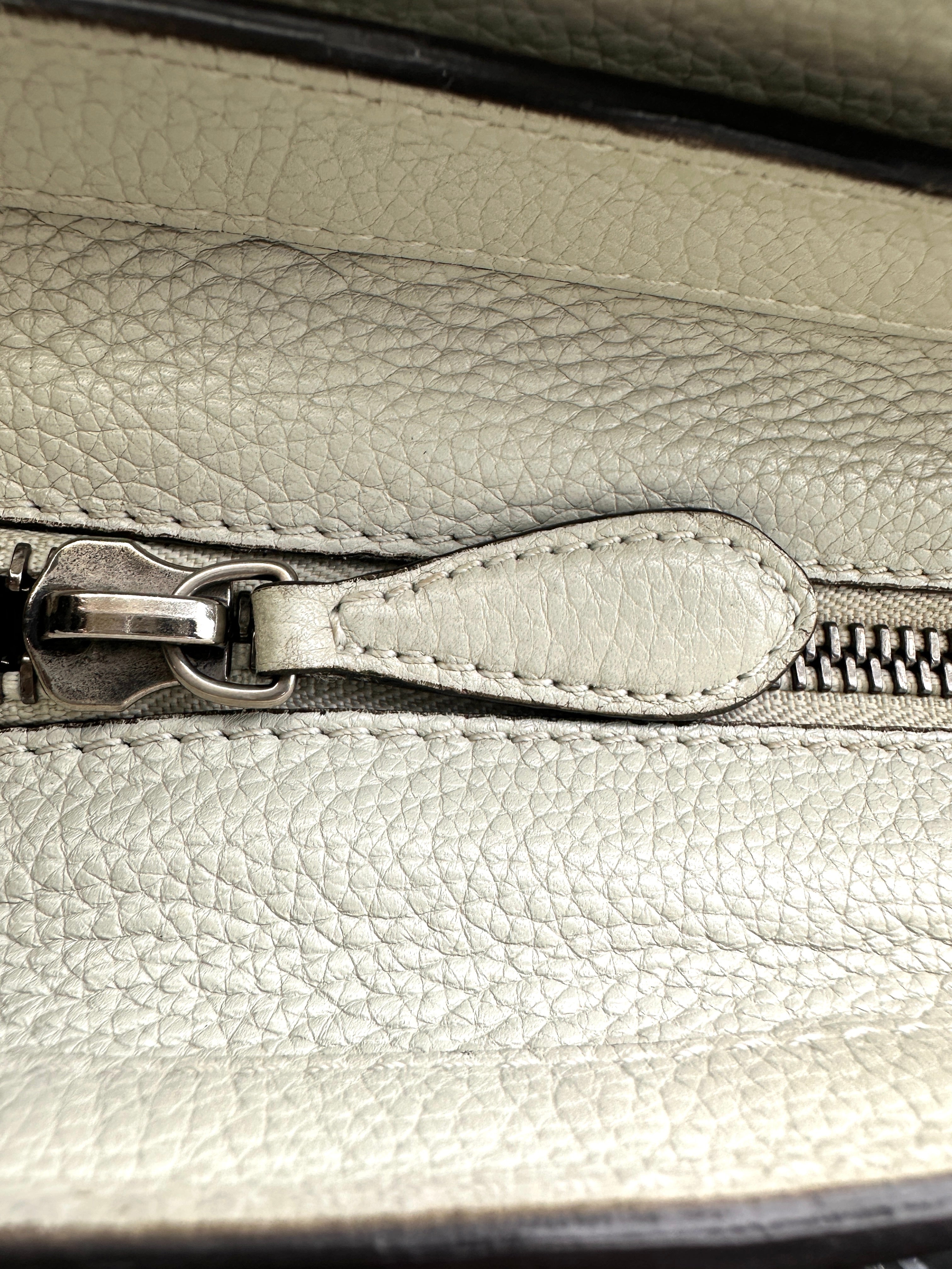 Celine Luggage Grey Leather Tote Handle Bag CE160