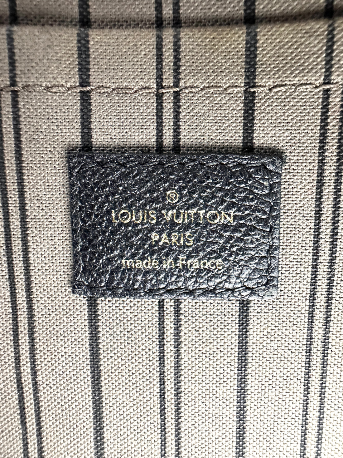 Louis Vuitton Montaigne Black Monogram Empreinte Leather Handle Bag LV2768