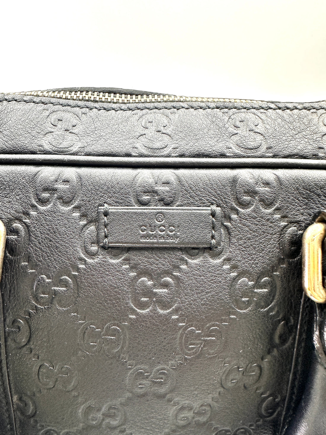 Gucci Black Guccissima Leather Business Bag GG1029