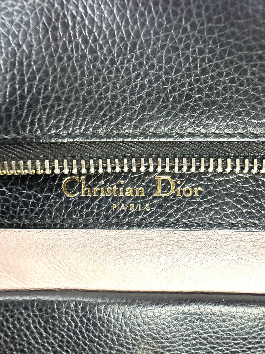 Christian Dior Open Bar Black Leather Handle Bag DR740