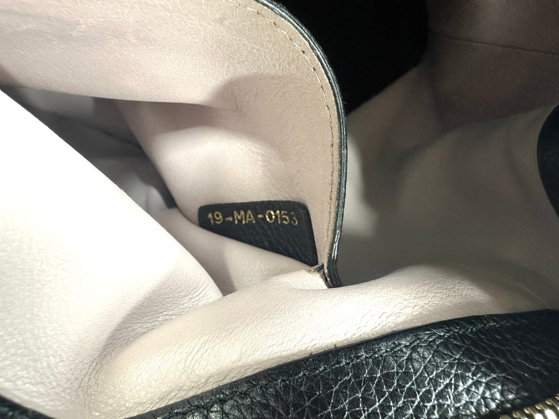 Christian Dior Open Bar Black Leather Handle Bag DR740