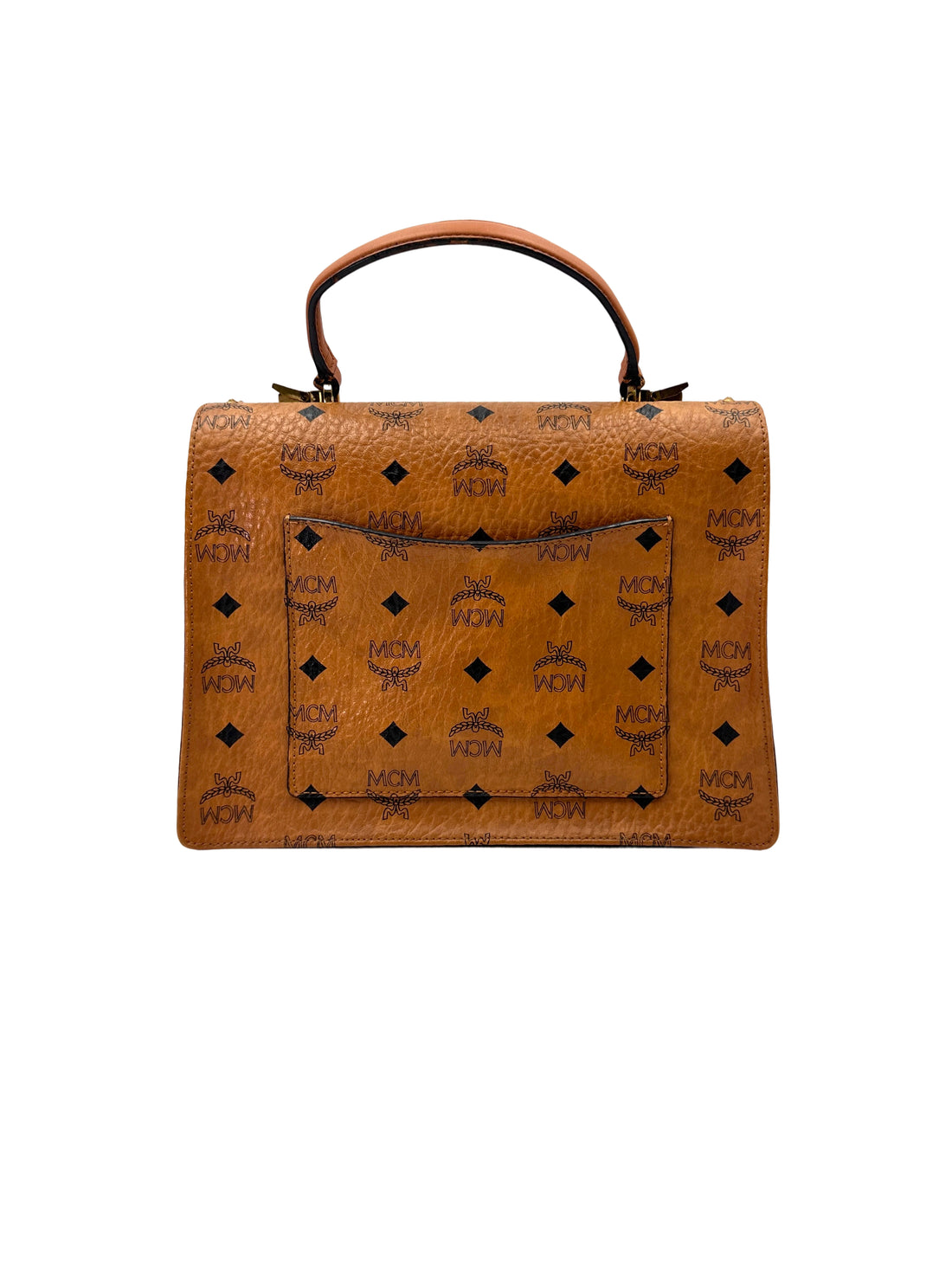 MCM Visetos Brown Handle Bag MCM36