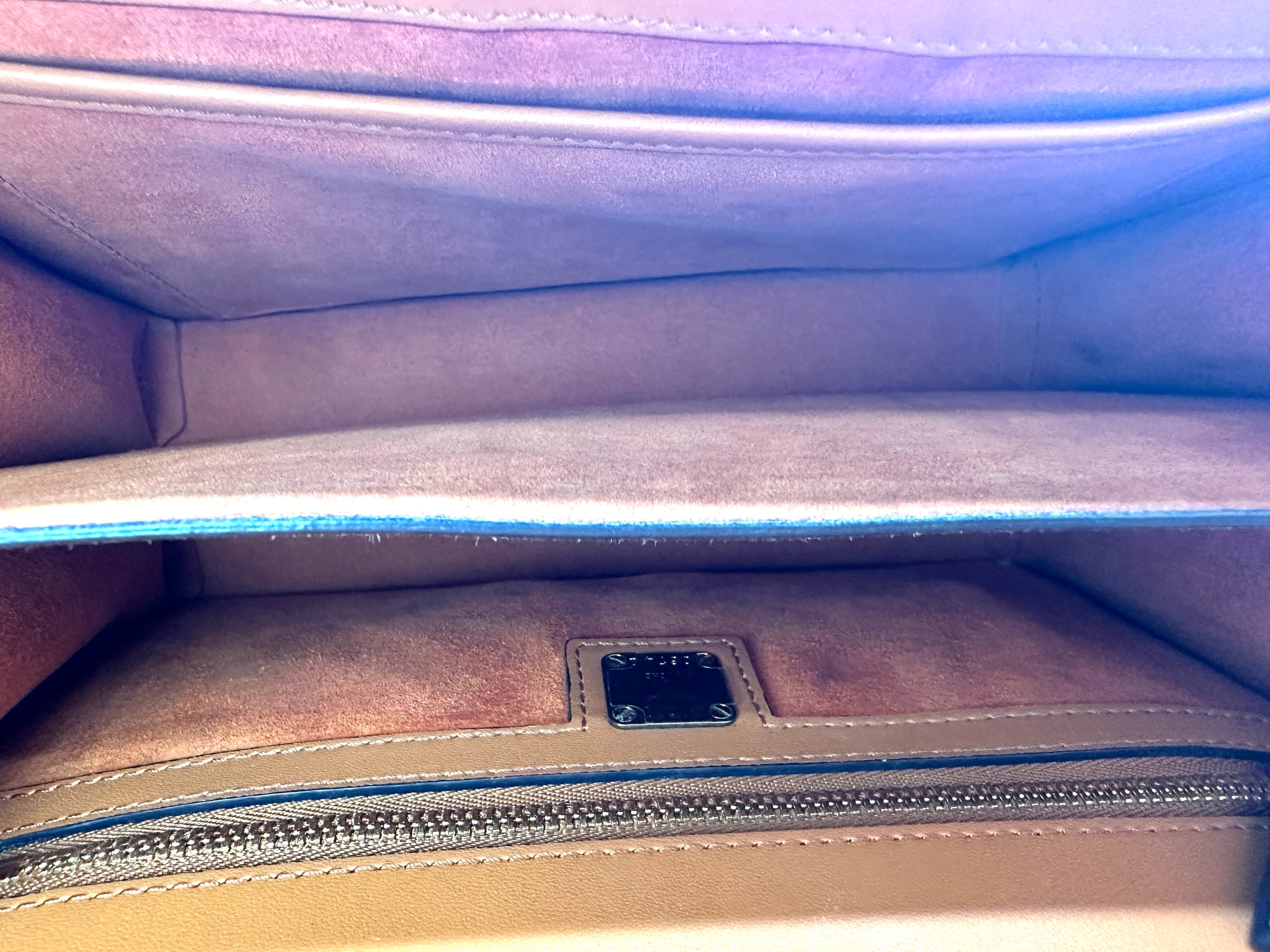 MCM Visetos Brown Handle Bag MCM36