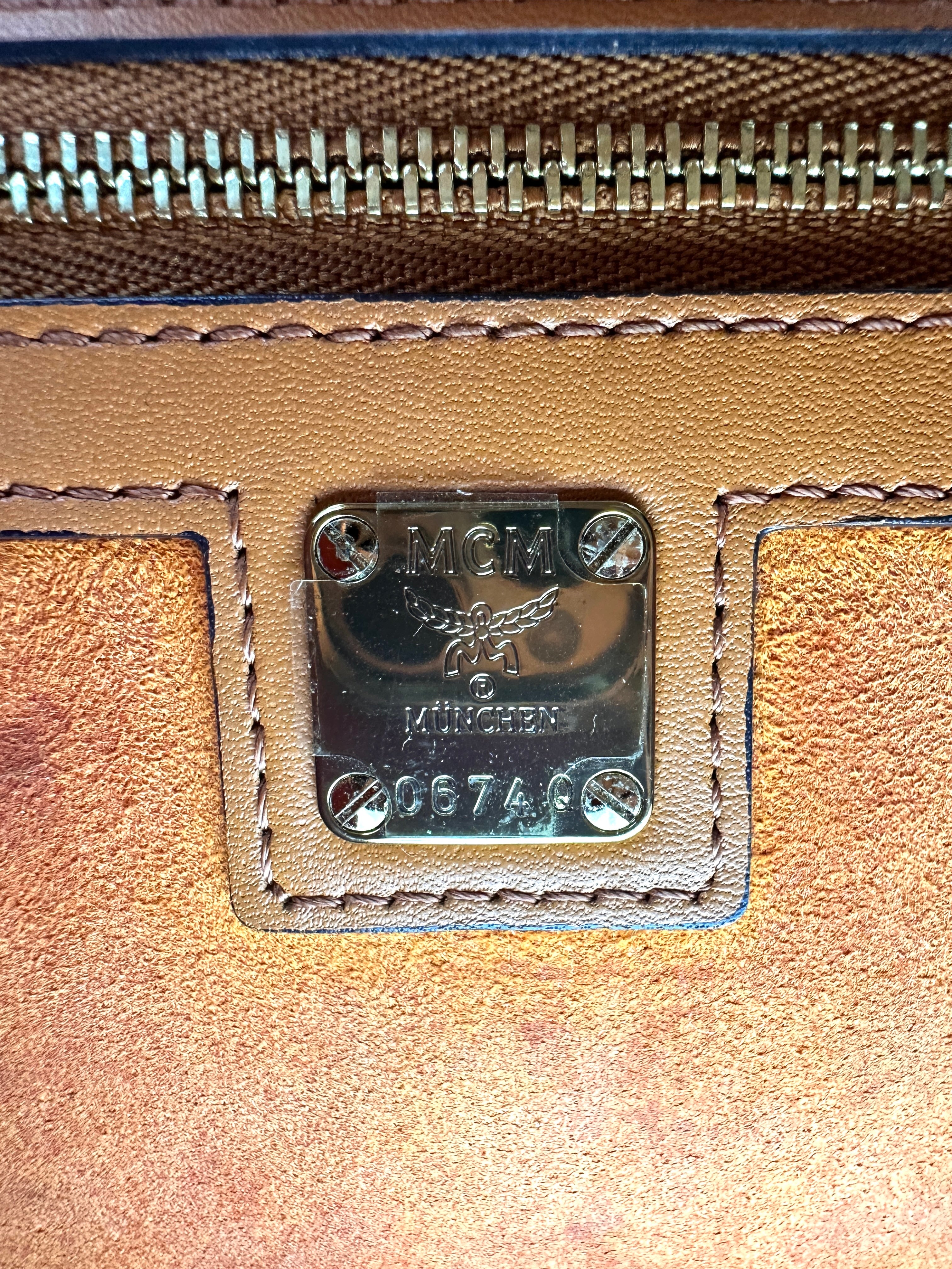 MCM Visetos Brown Handle Bag MCM36