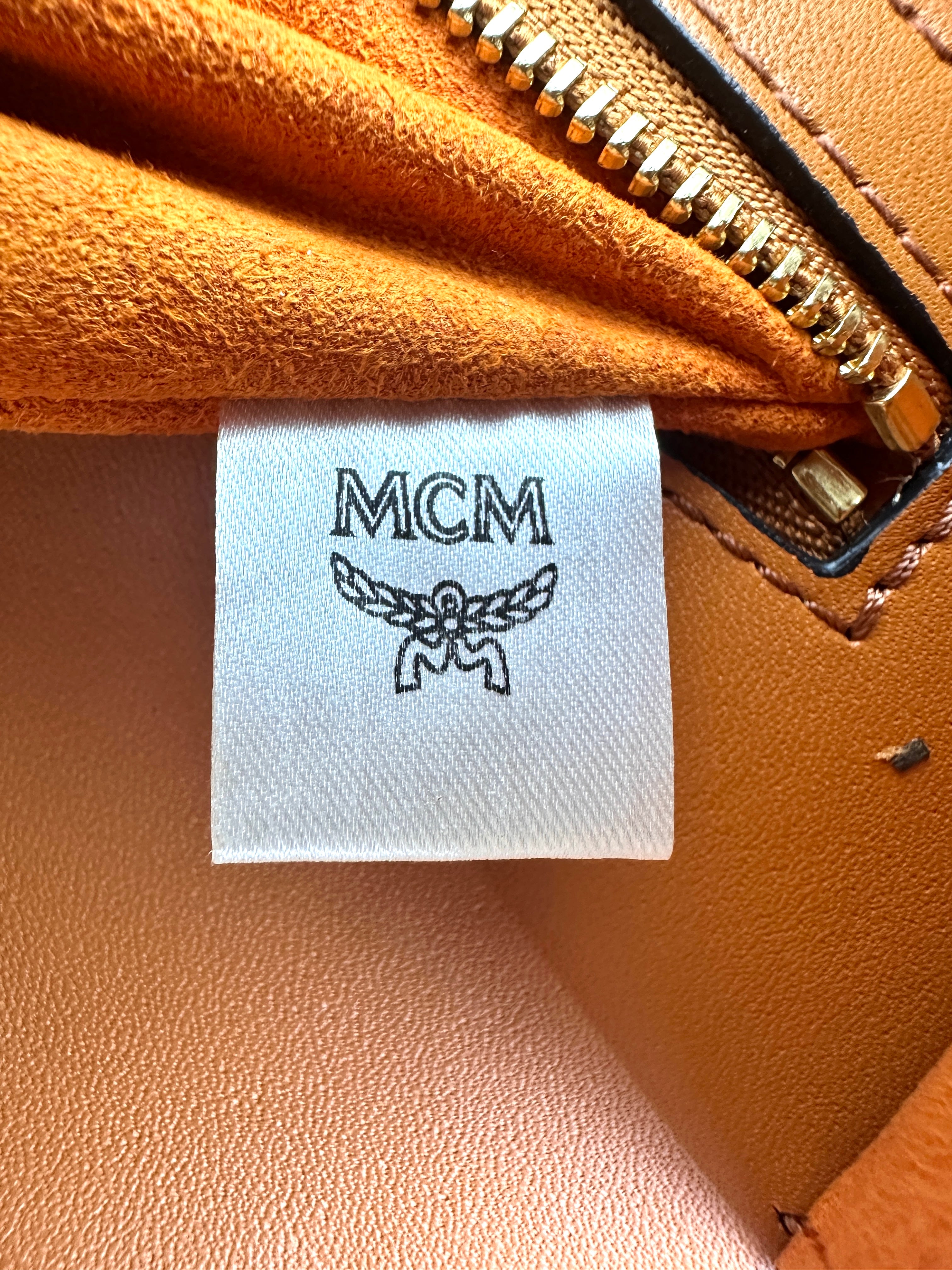 MCM Visetos Brown Handle Bag MCM36
