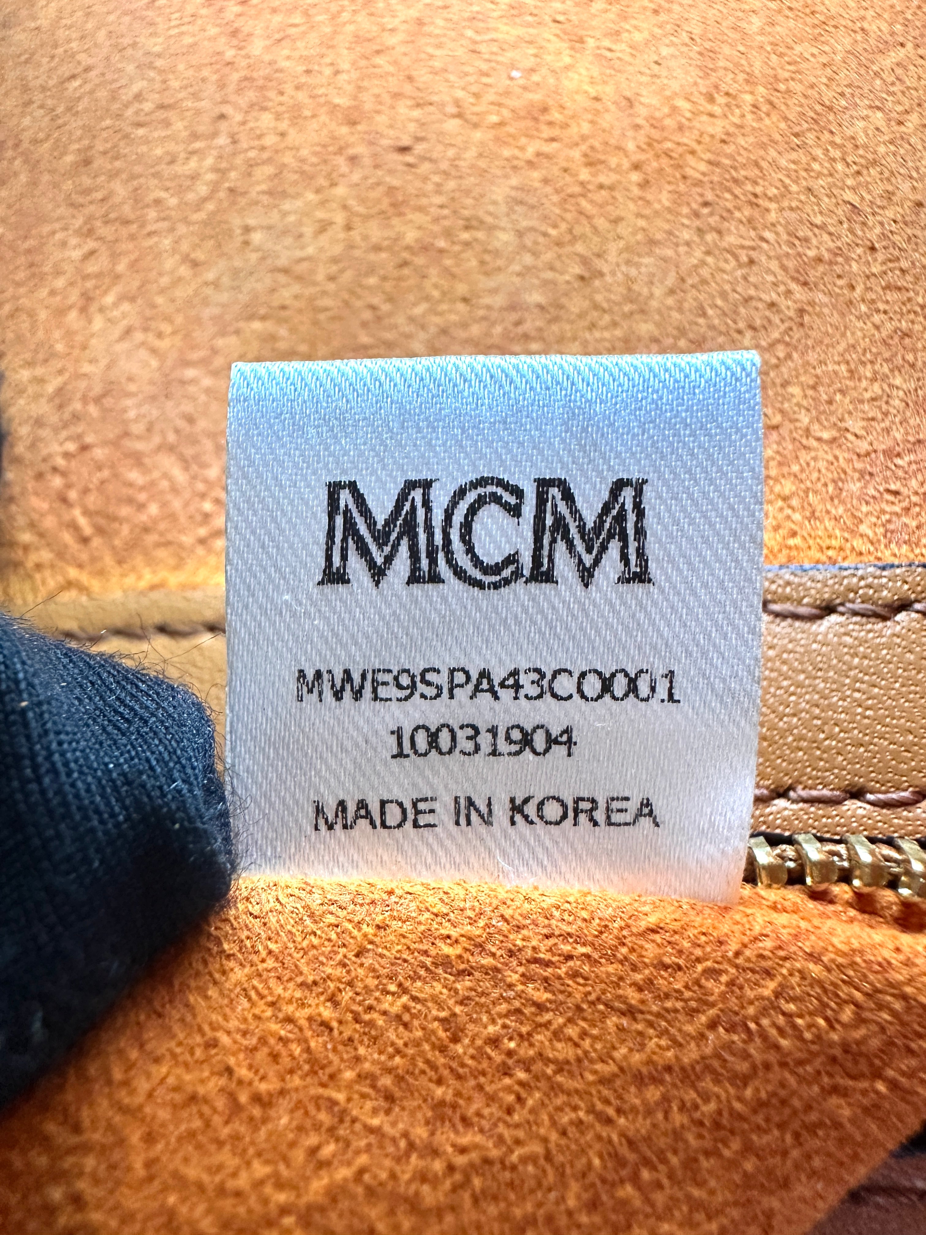 MCM Visetos Brown Handle Bag MCM36