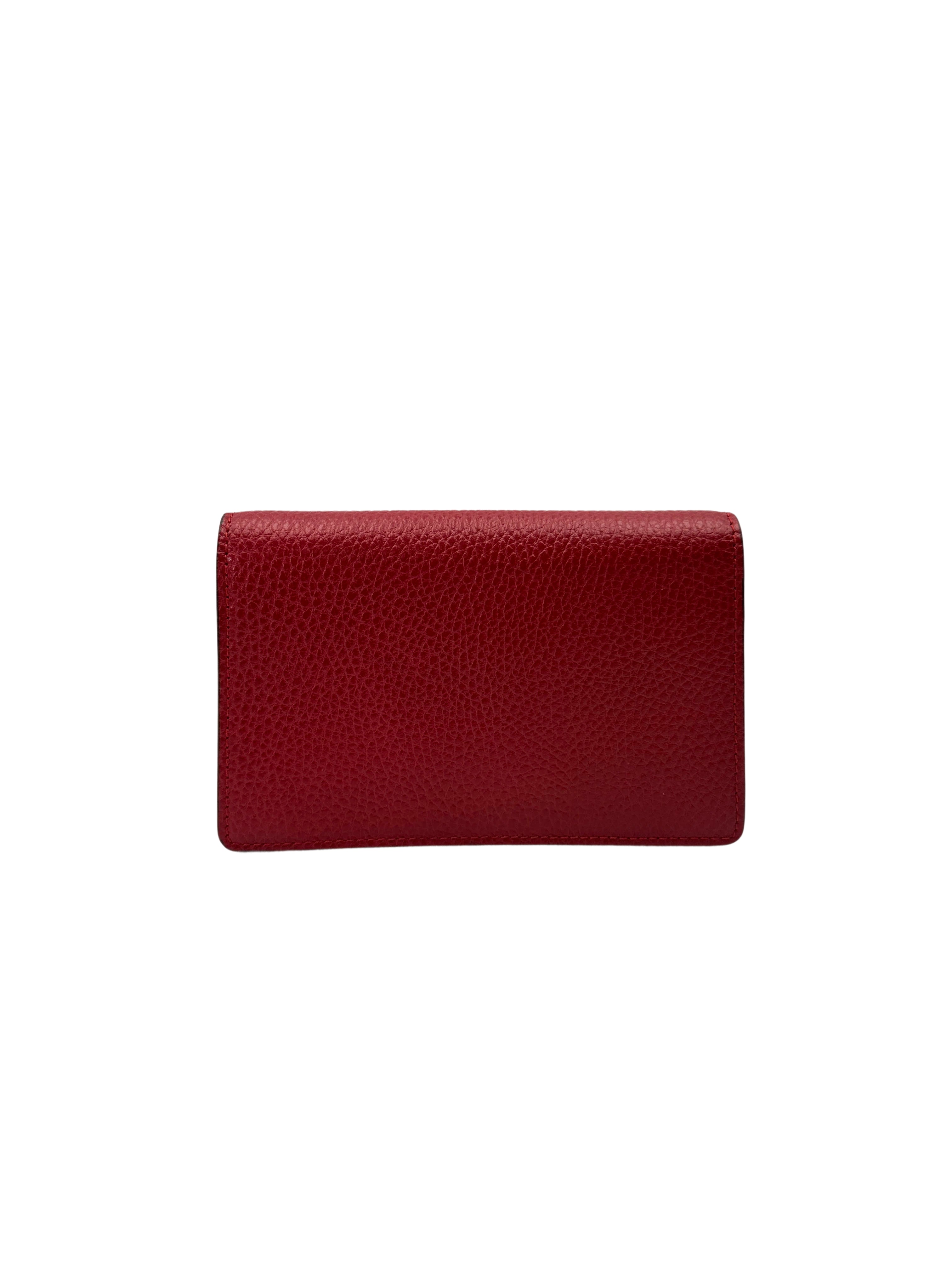 Gucci Dionysus Red Leather Shoulder Bag GG1039