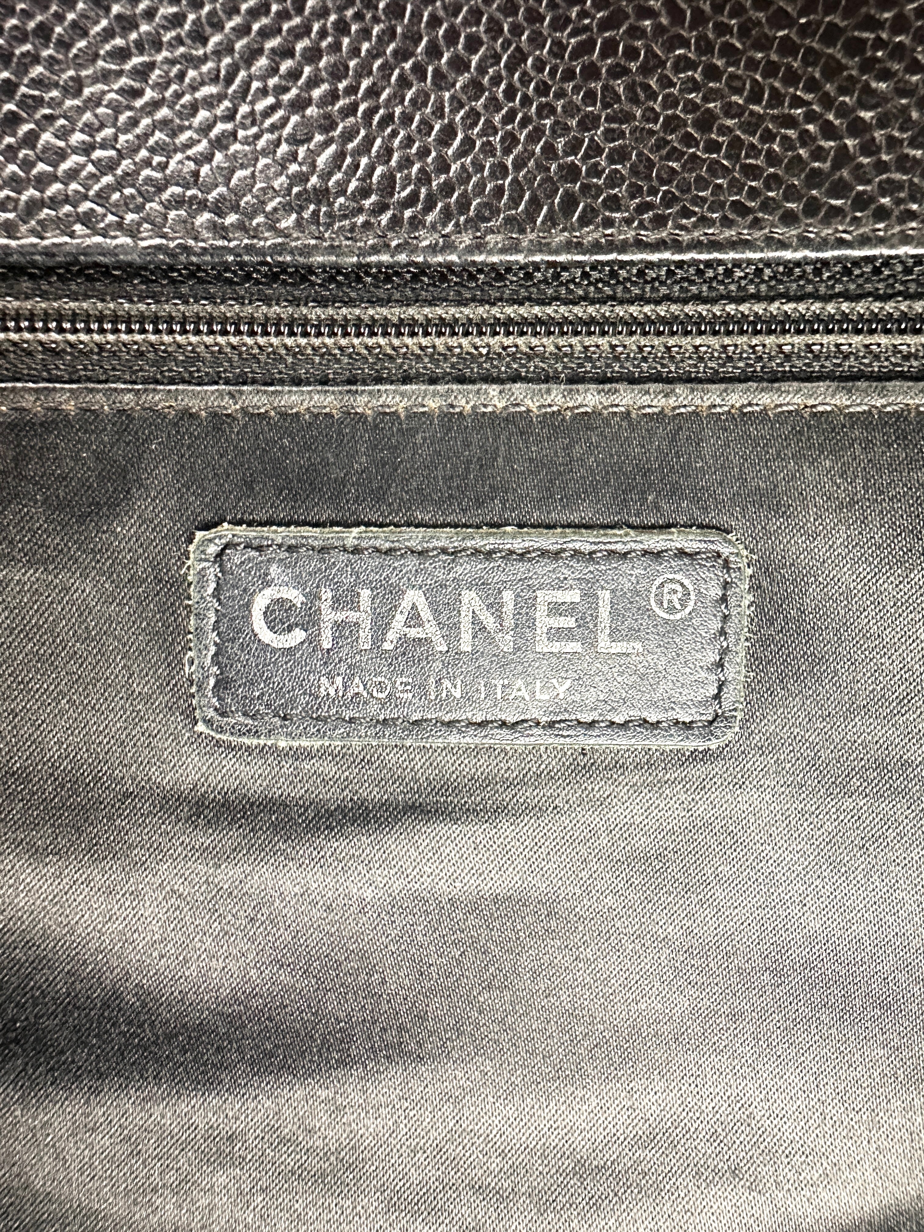 Chanel GST Black Quilted Leather Handle Bag(18***17) CC1982