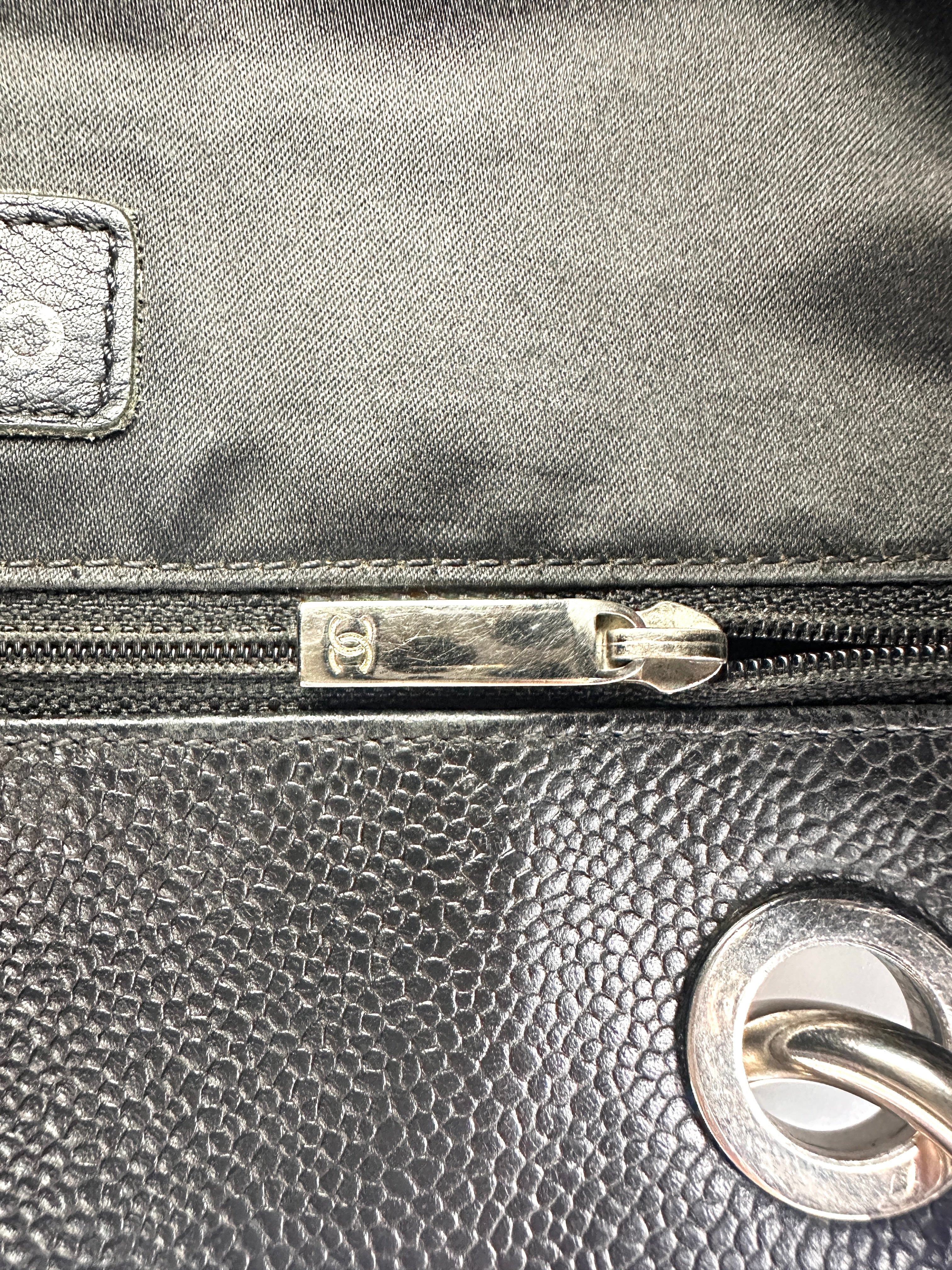 Chanel GST Black Quilted Leather Handle Bag(18***17) CC1982