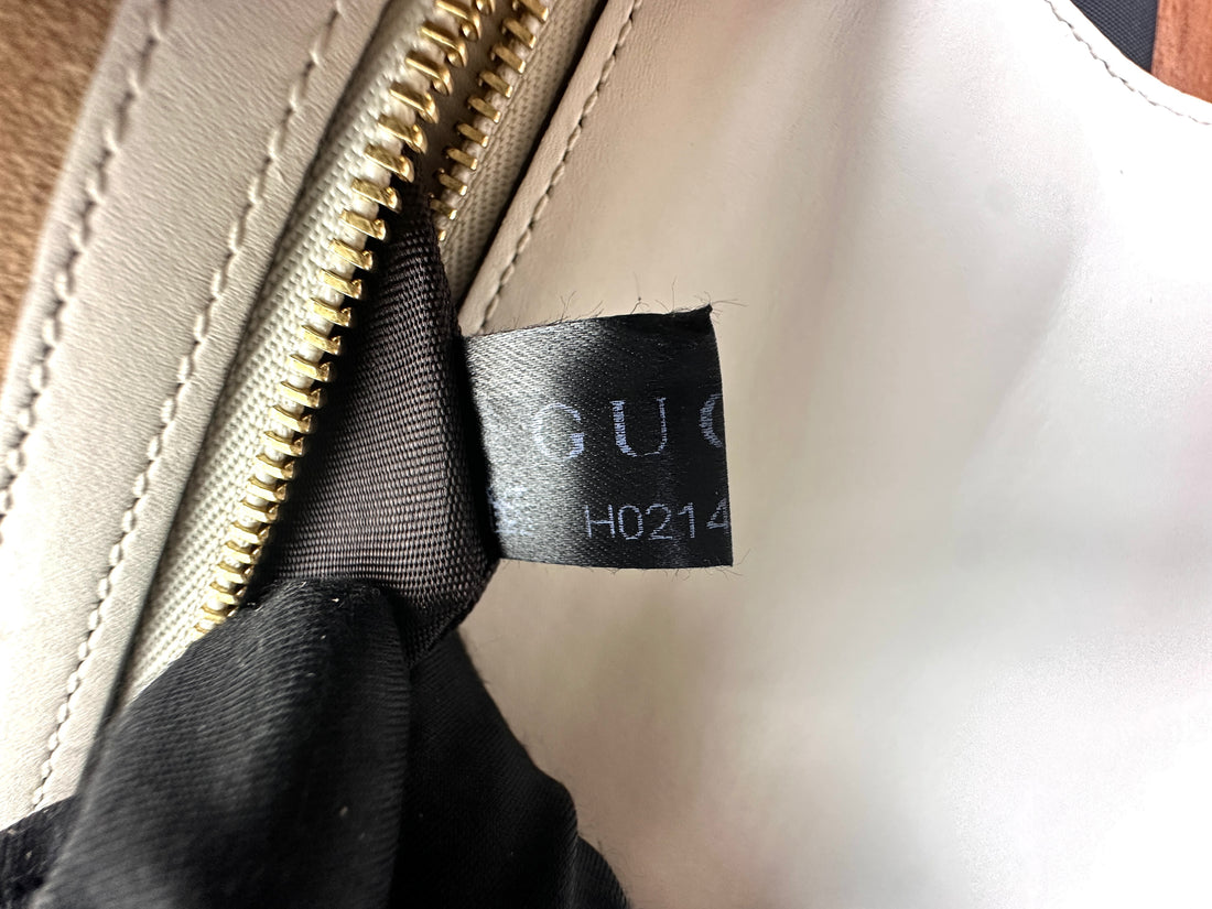Gucci Sylvie White Leather Shoulder Bag GG1035