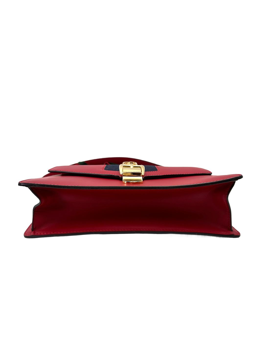 Gucci Sylvie Red Leather Medium Size Shoulder Bag GG1038