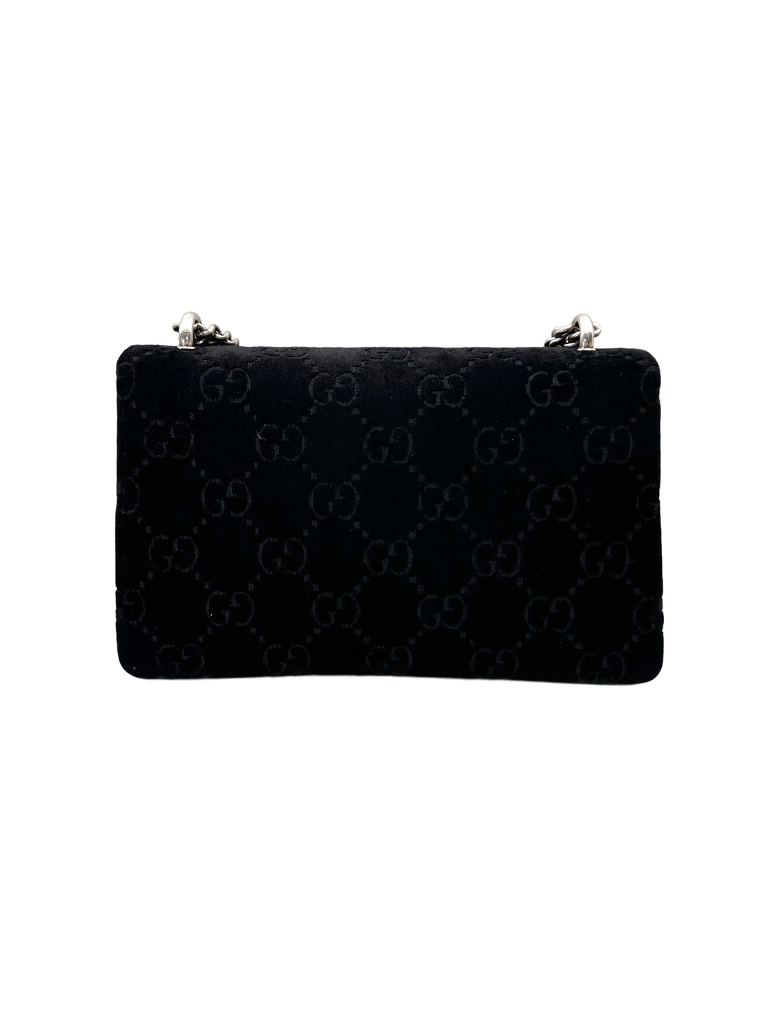 Gucci Dionysus Black Velvet Wallet On Chain GG1034