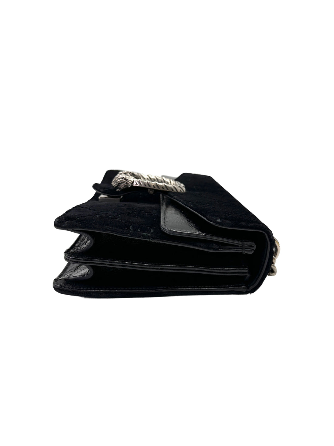 Gucci Dionysus Black Velvet Wallet On Chain GG1034