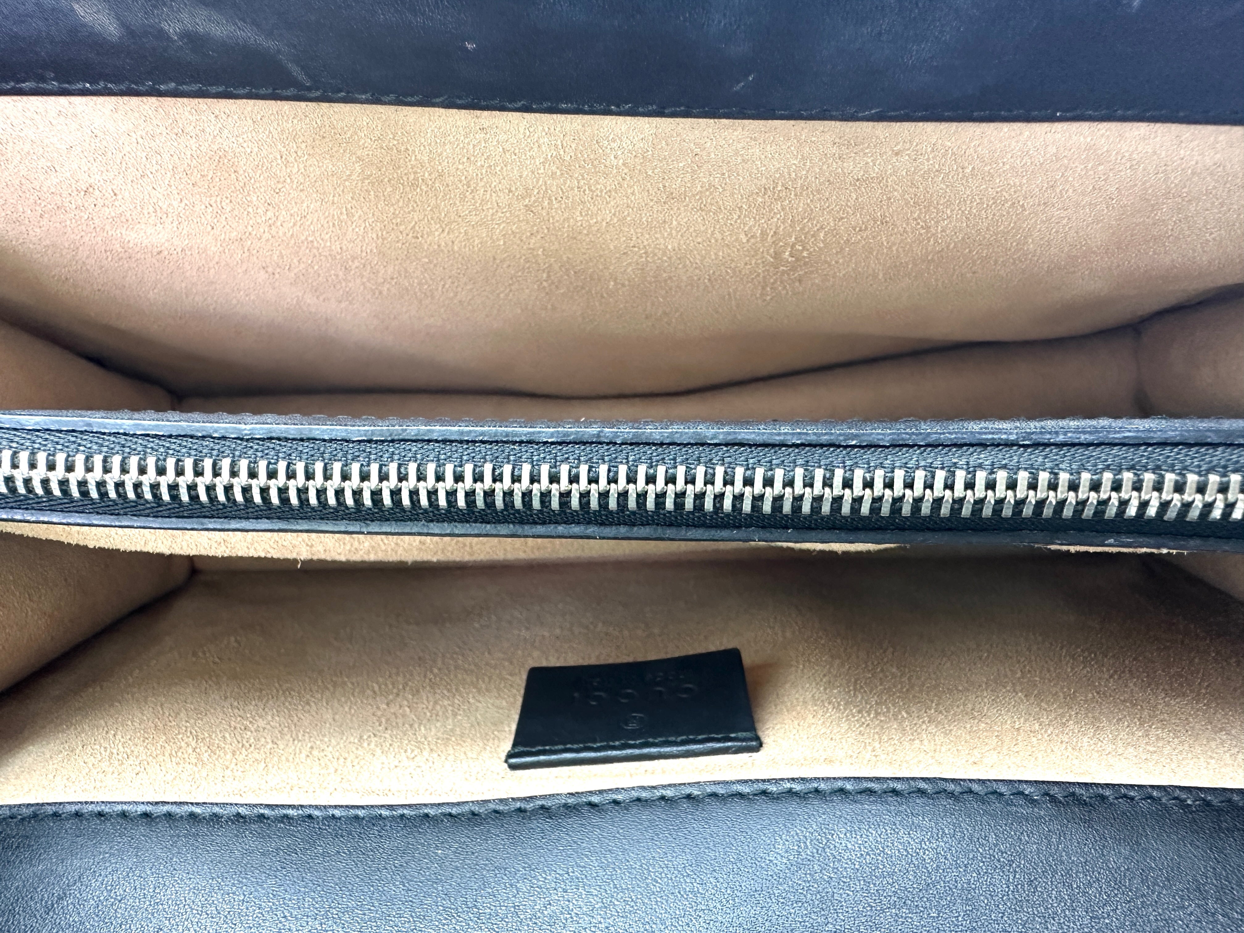 Gucci Dionysus Black Velvet Wallet On Chain GG1034