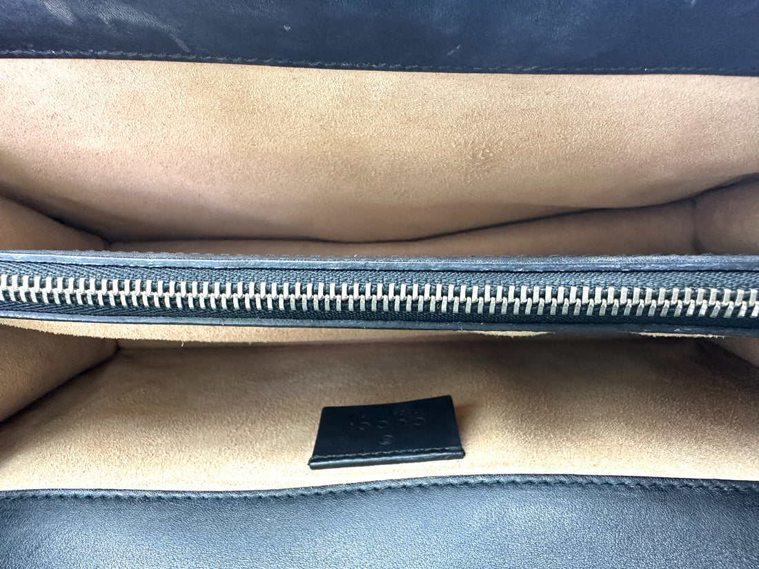 Gucci Dionysus Black Velvet Wallet On Chain GG1034