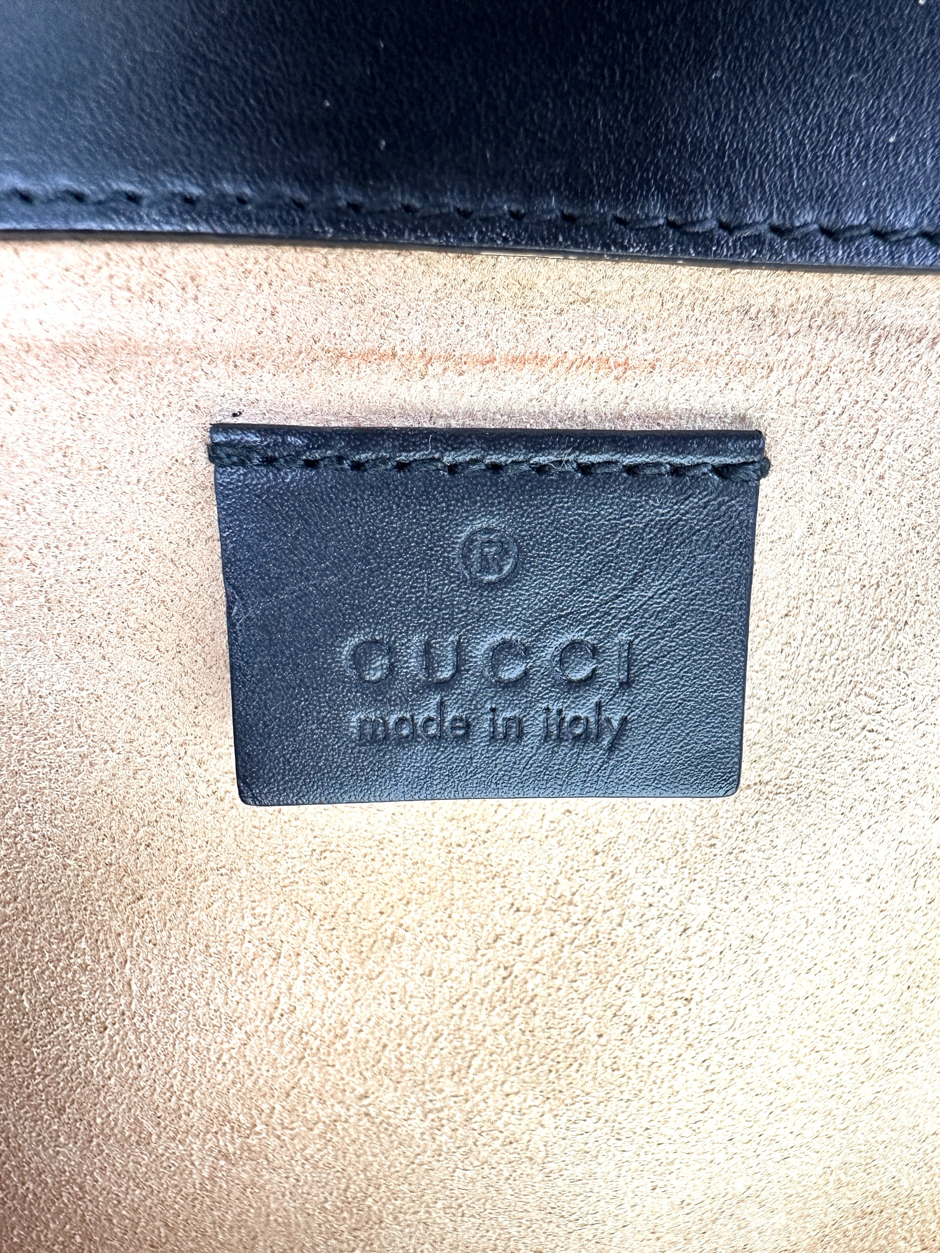 Gucci Dionysus Black Velvet Wallet On Chain GG1034