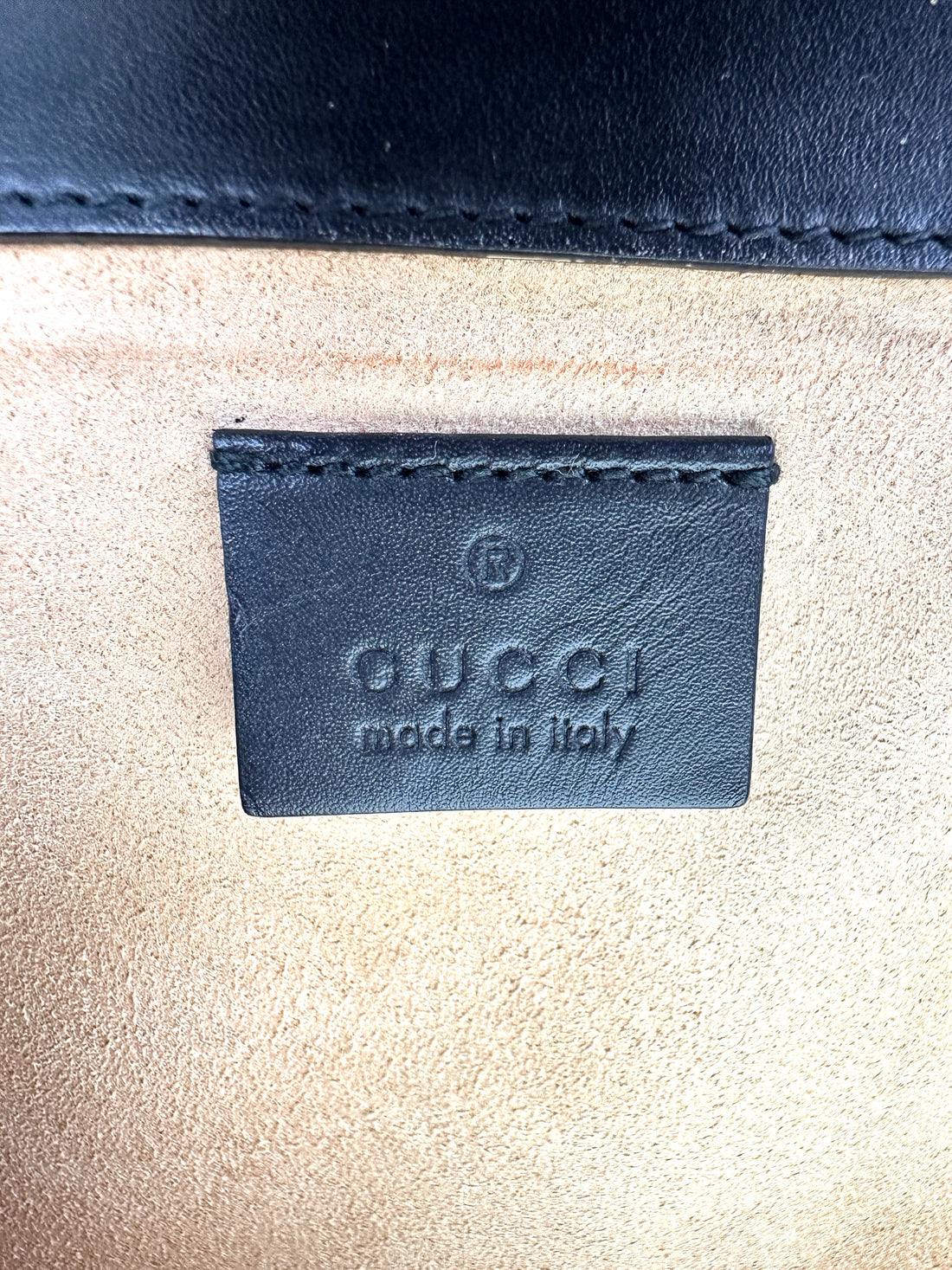 Gucci Dionysus Black Velvet Wallet On Chain GG1034