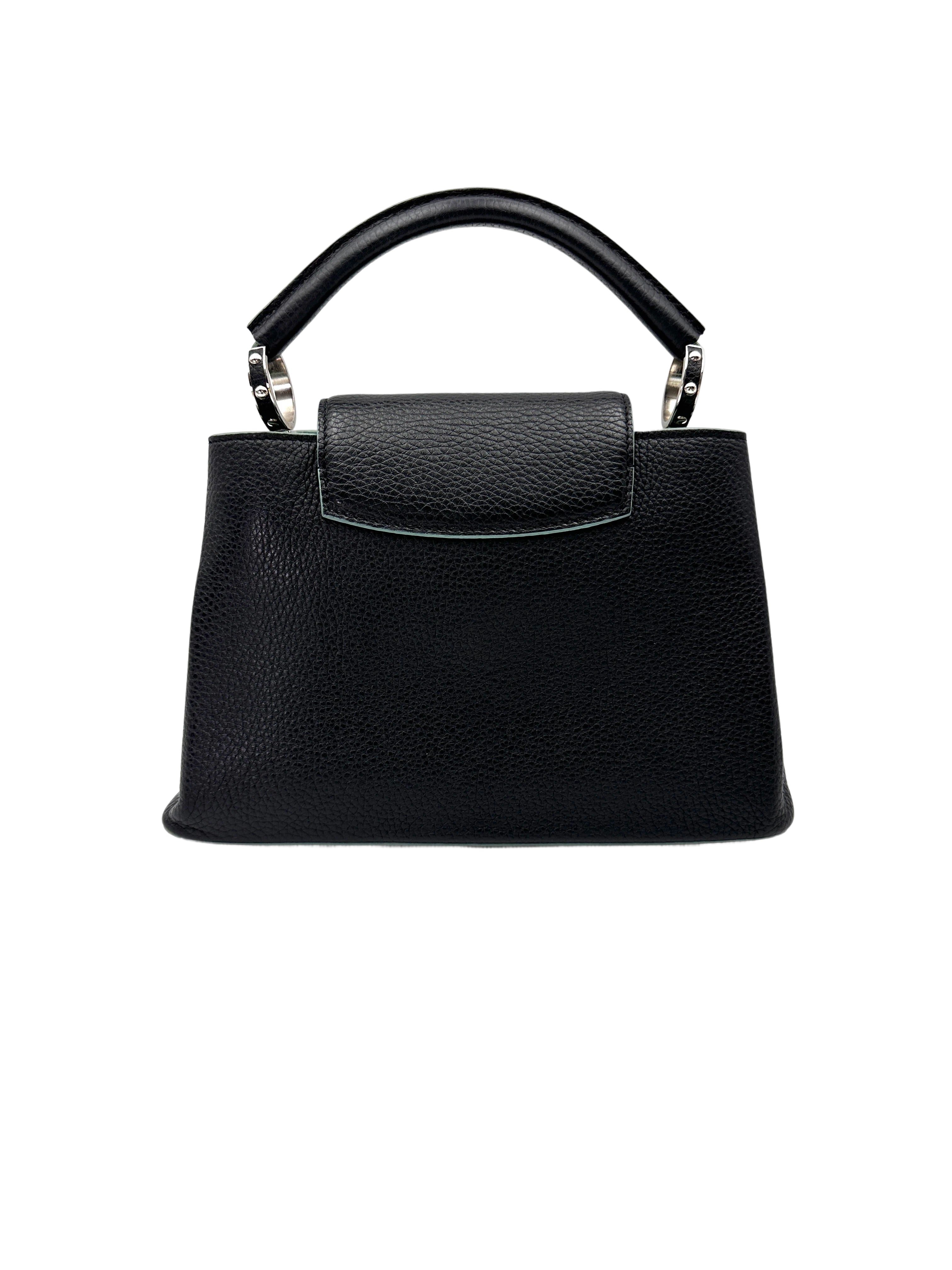 Louis Vuitton Capucines BB Black Leather Handle Bag LV2769