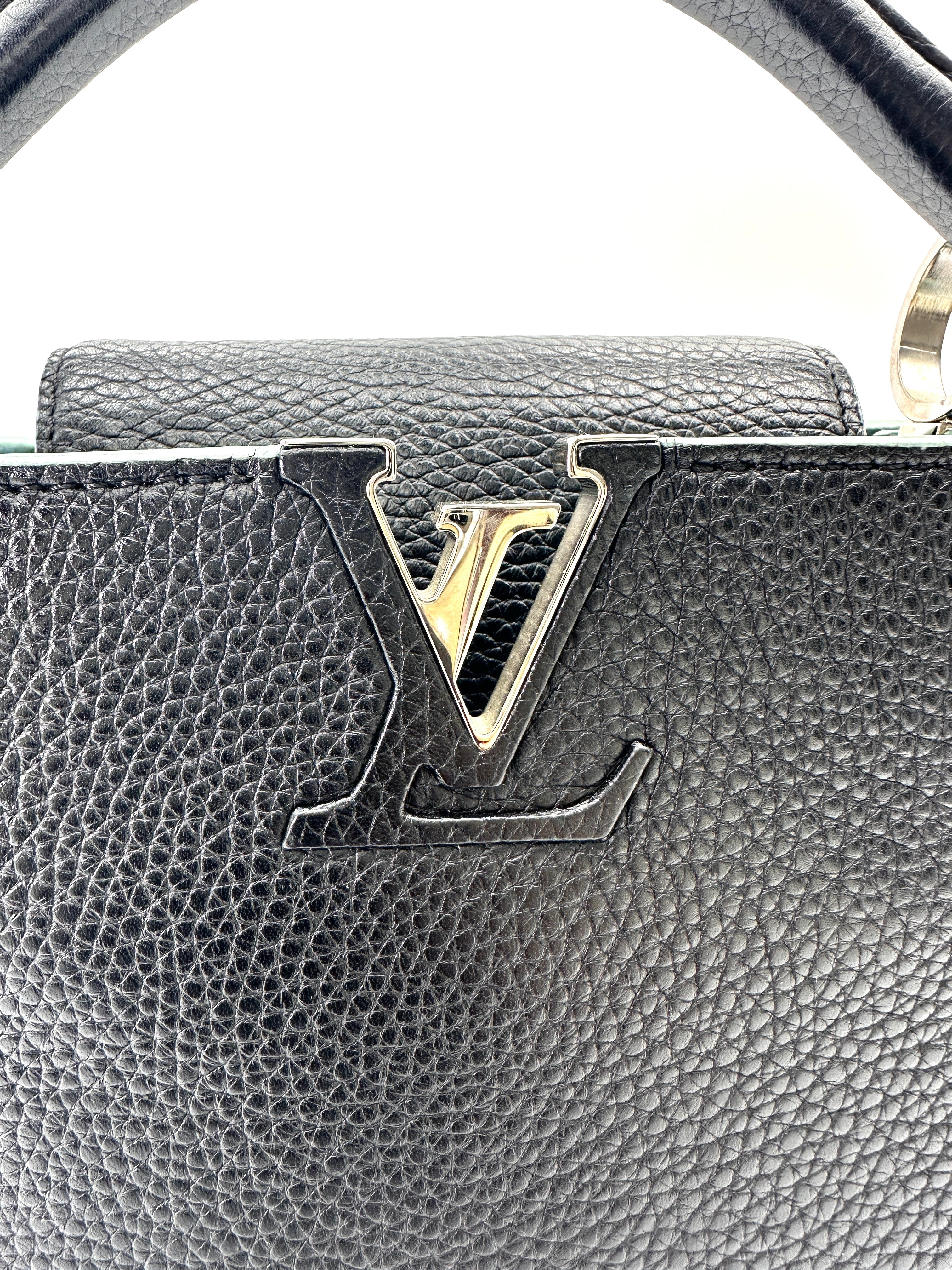 Louis Vuitton Capucines BB Black Leather Handle Bag LV2769