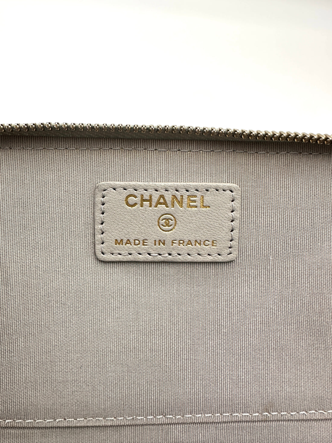 Chanel Grey Quilted Lambskin Vanity Case(31***69) CC1988