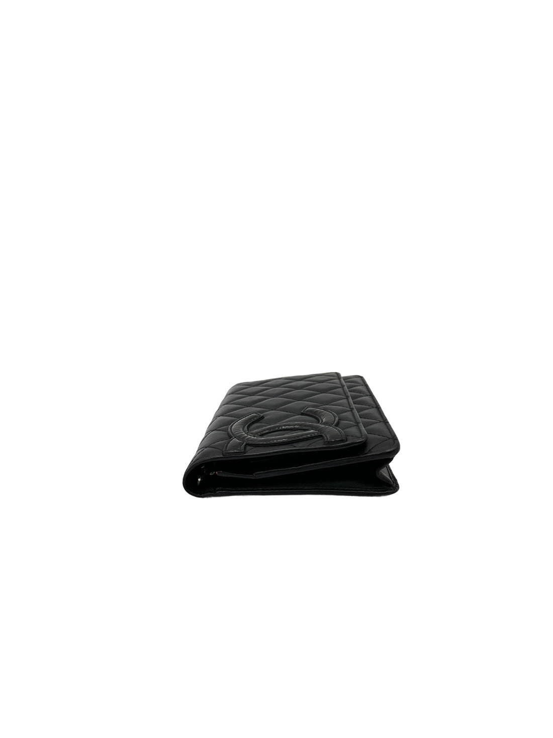 Chanel Cambon Black Quilted Leather Wallet On Chain(14***00) CC1987