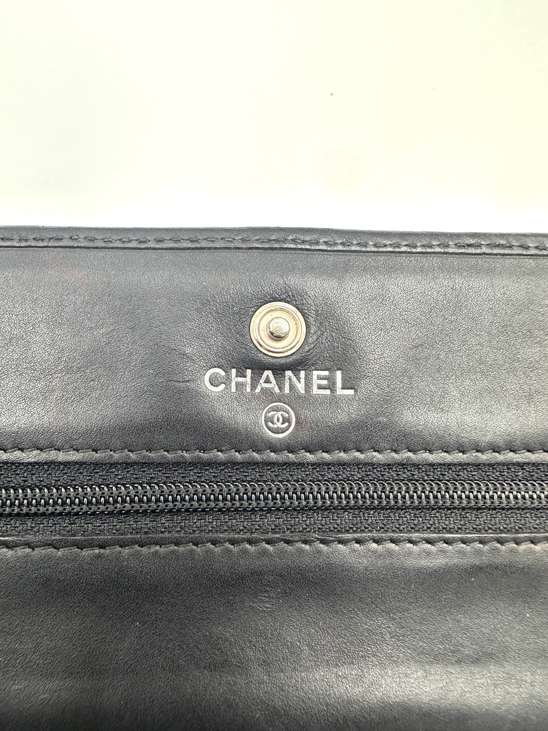 Chanel Cambon Black Quilted Leather Wallet On Chain(14***00) CC1987