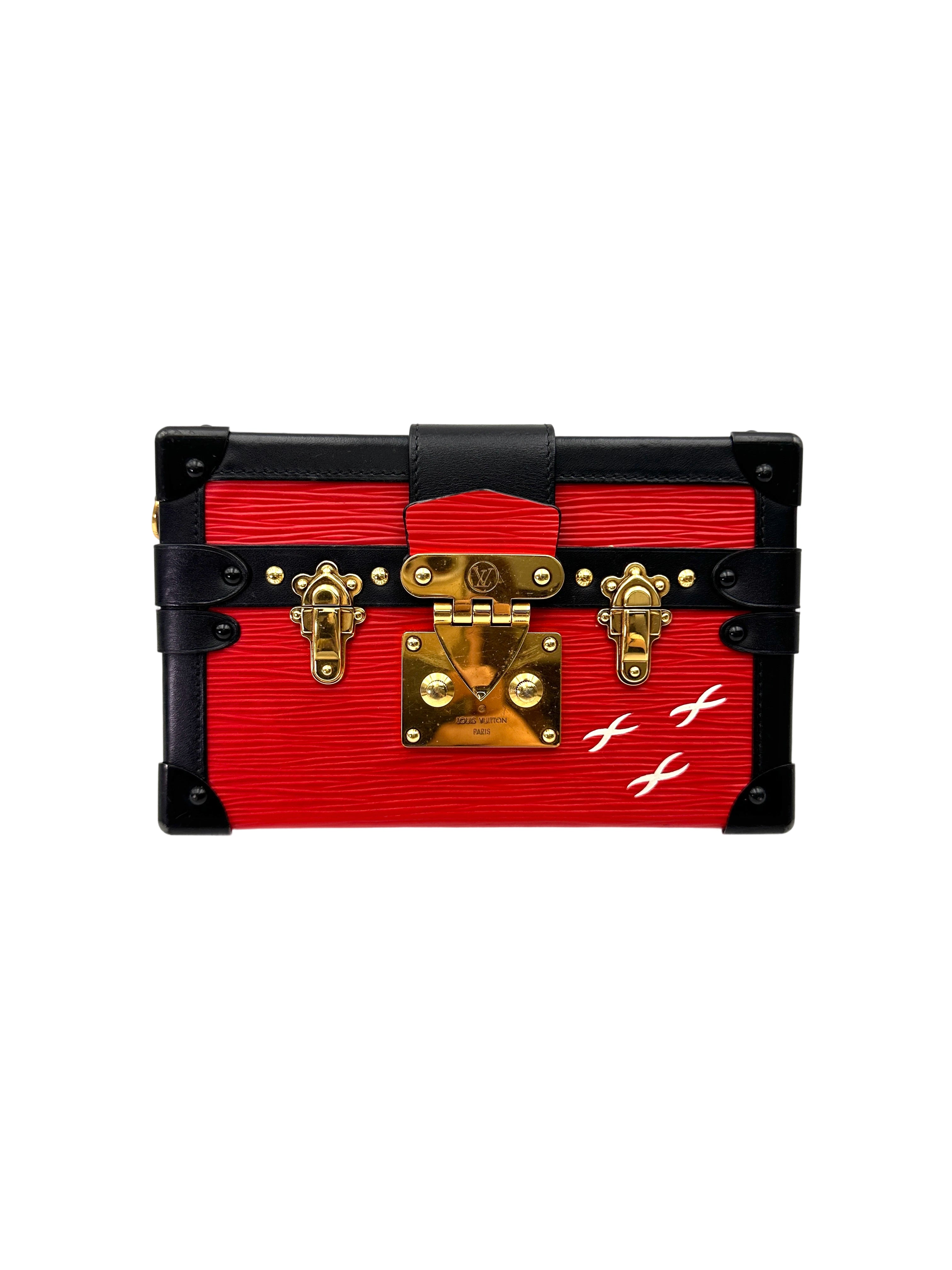 Louis Vuitton Petite Malle Red Epi Leather Shoulder Bag LV2778