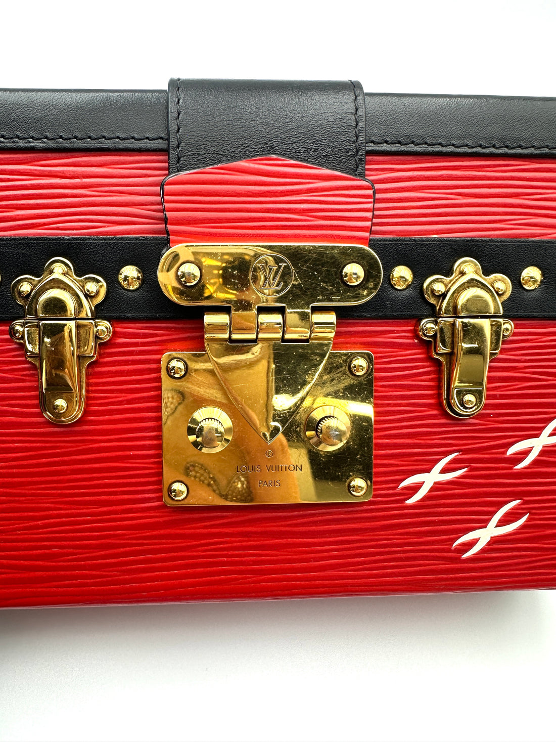 Louis Vuitton Petite Malle Red Epi Leather Shoulder Bag LV2778
