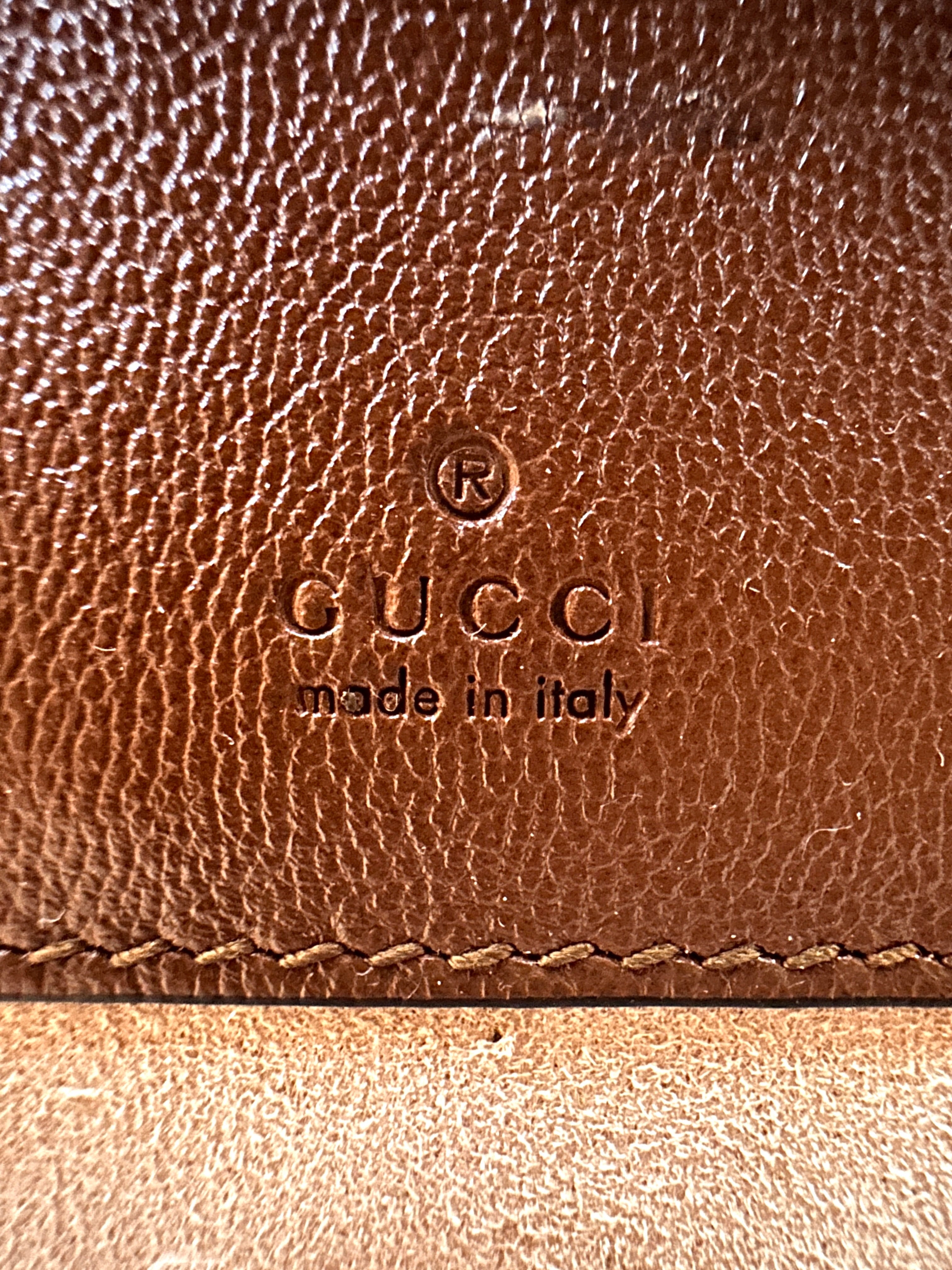Gucci Padlock GG Canvas & Black Leather Top Handle Shoulder Bag GG1045