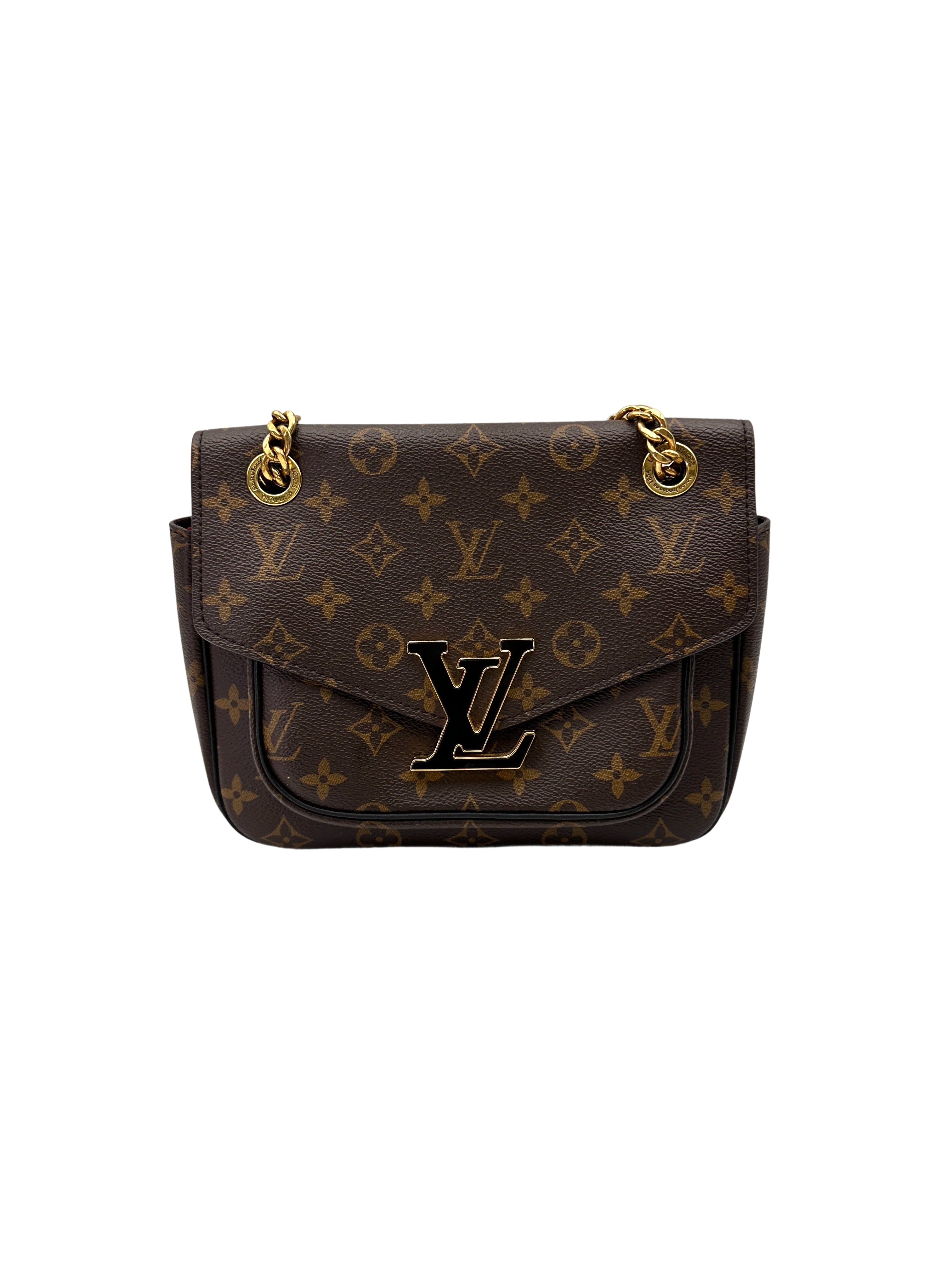Louis Vuitton Passy Monogram Canvas Chain Shoulder Bag LV2763