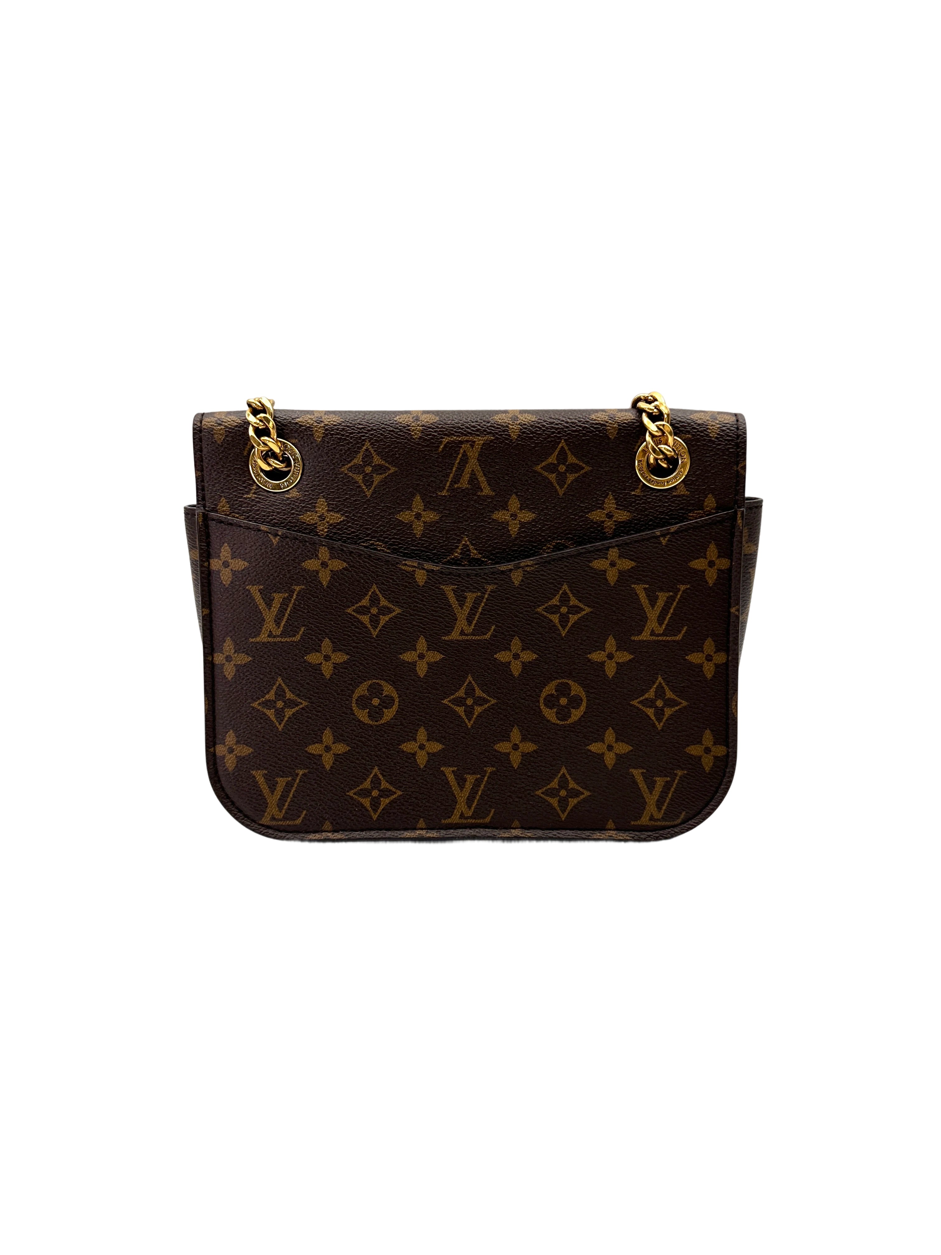 Louis Vuitton Passy Monogram Canvas Chain Shoulder Bag LV2763