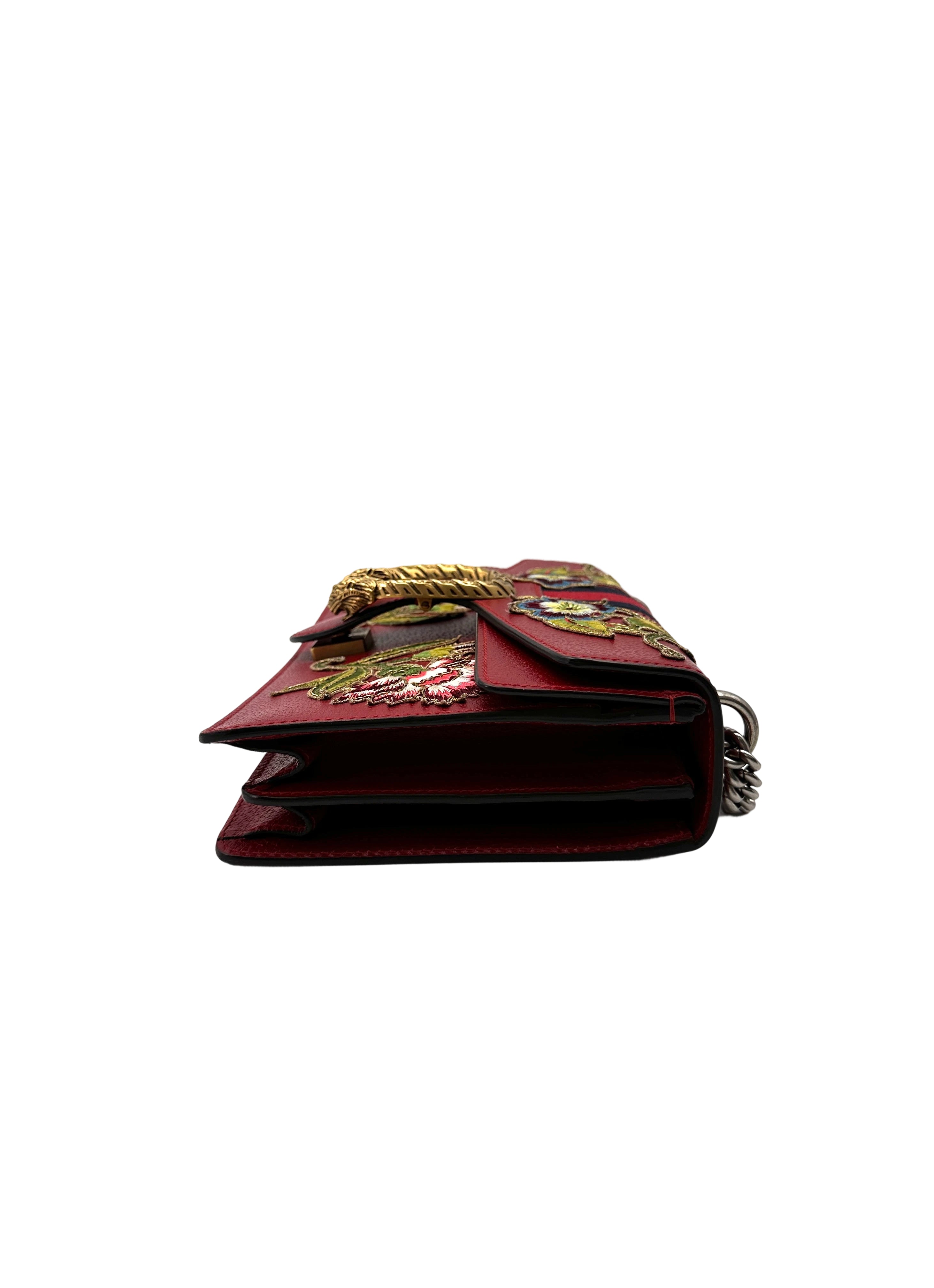 Gucci Dionysus Embroidered Floral Leather Shoulder Bag GG1050