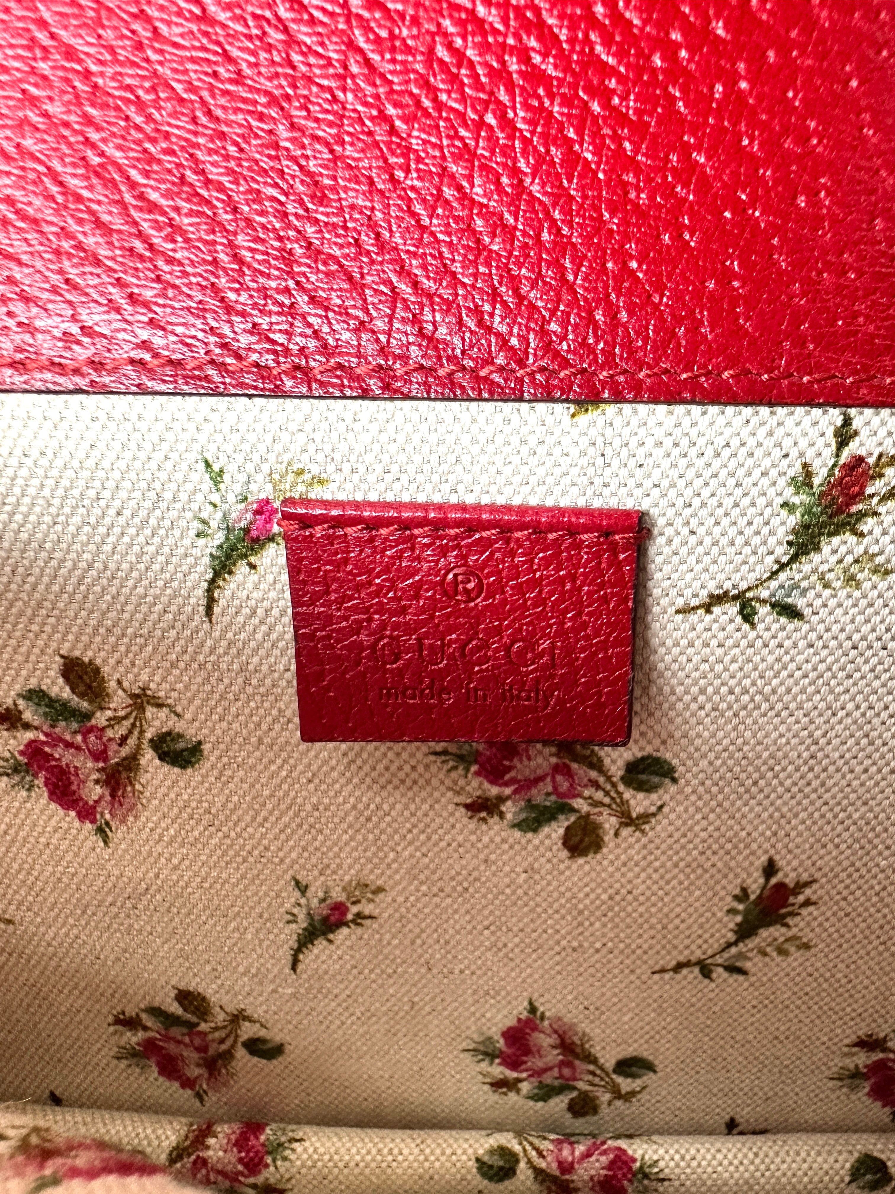 Gucci Dionysus Embroidered Floral Leather Shoulder Bag GG1050