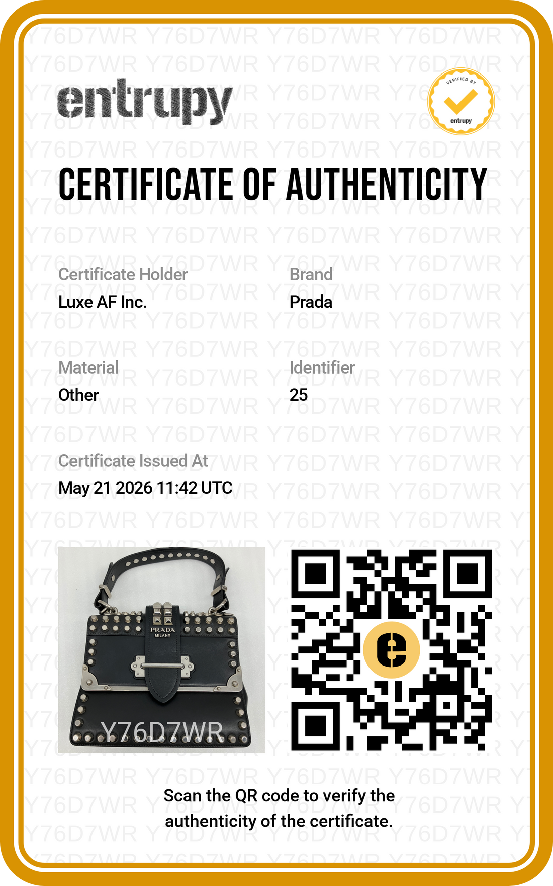 Prada Cahier Black Leather Studded Shoulder Bag PR356