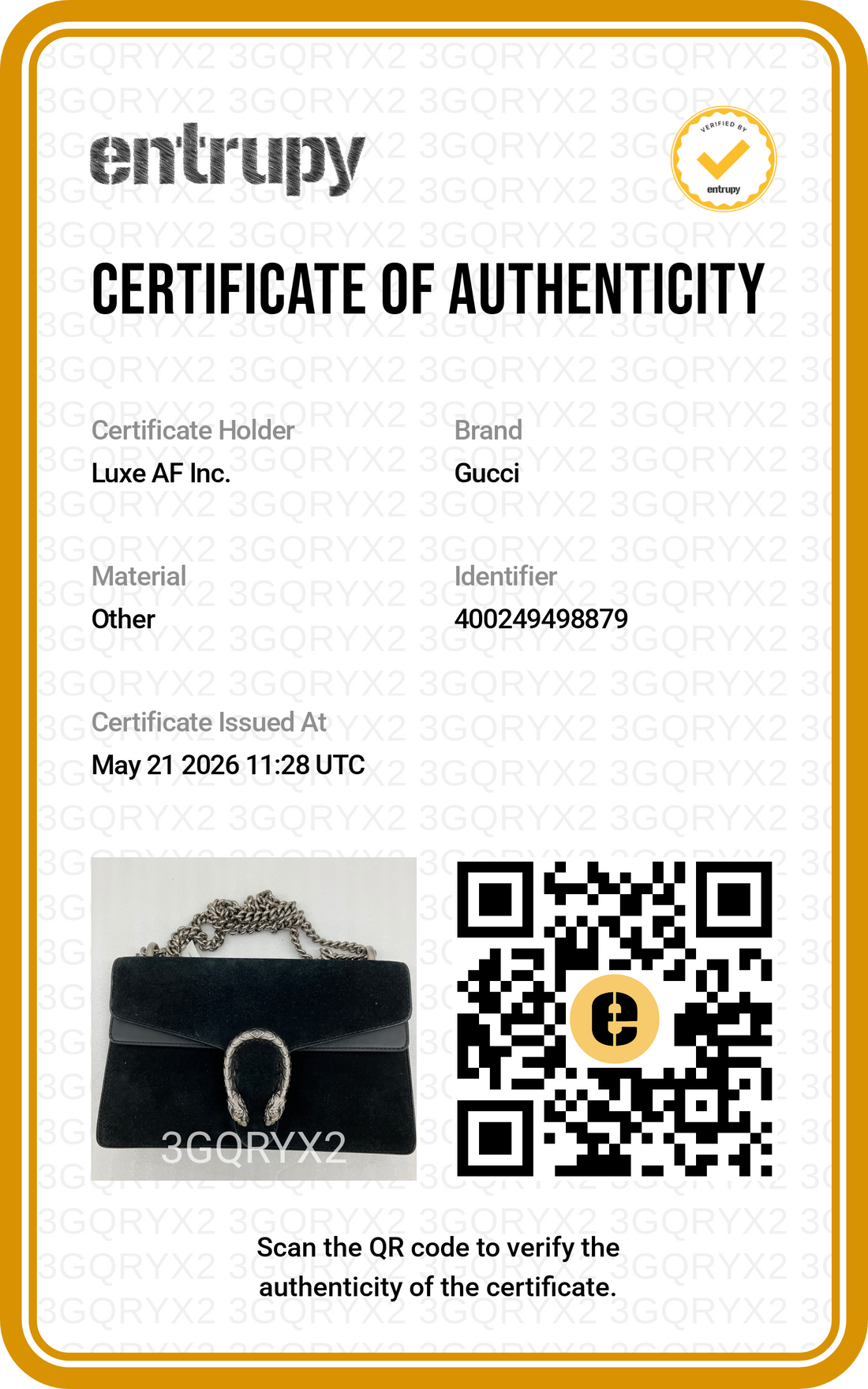 Gucci Dionysus Black Velvet Medium Size Shoulder Bag GG1052