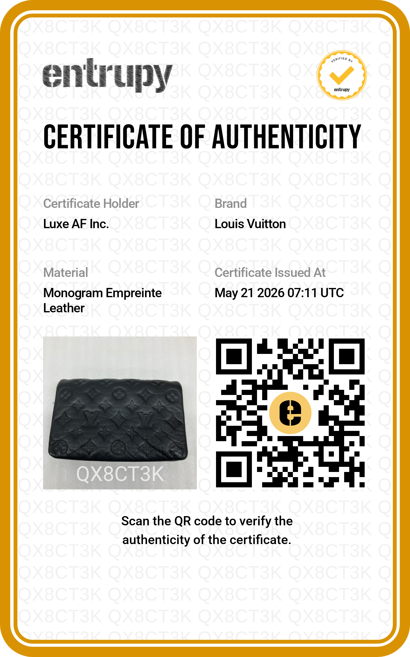Louis Vuitton Pochette Coussin Black Monogram Embossed Leather Shoulder Bag LV2770
