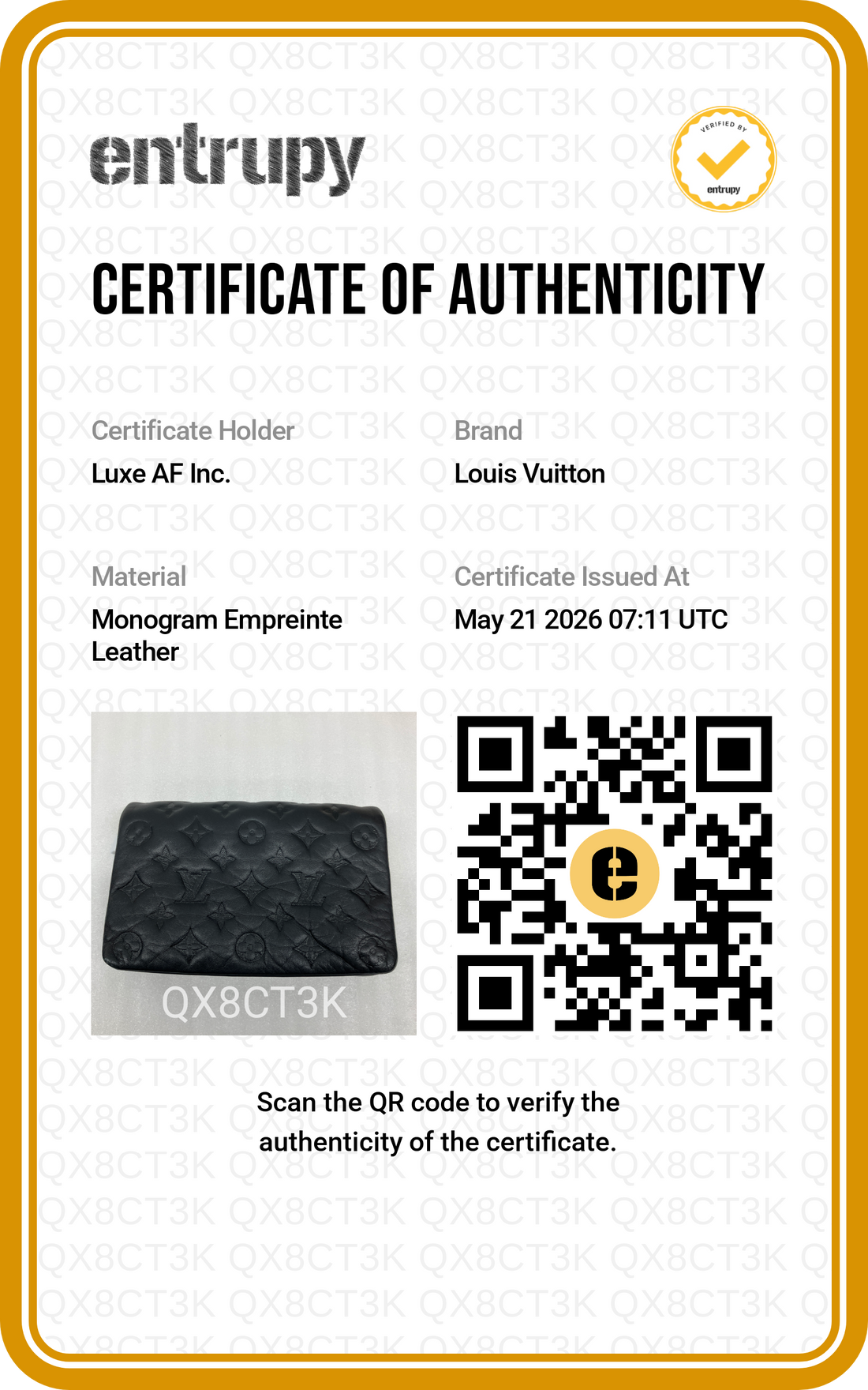 Louis Vuitton Pochette Coussin Black Monogram Embossed Leather Shoulder Bag LV2770