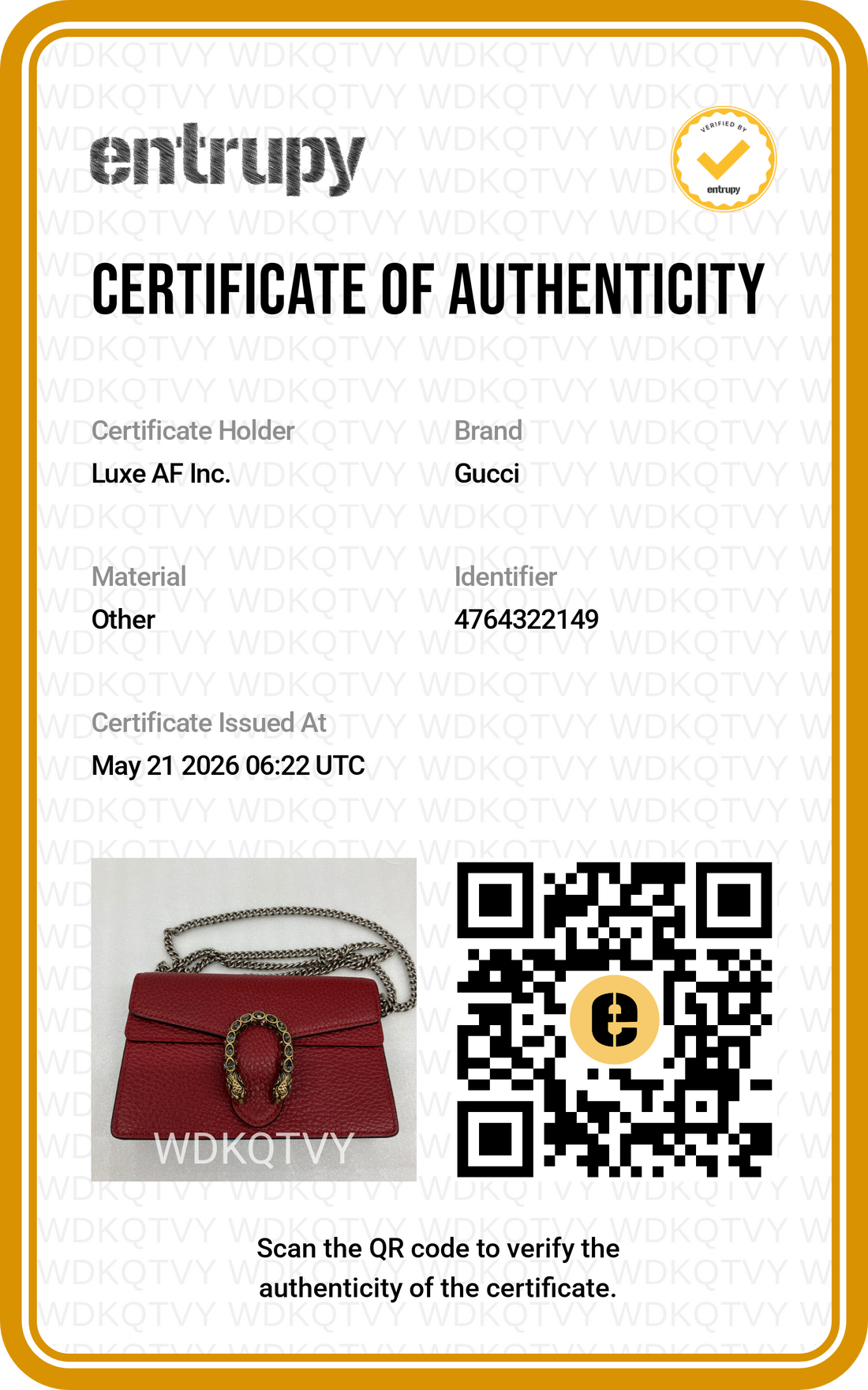 Gucci Dionysus Red Leather Shoulder Bag GG1039