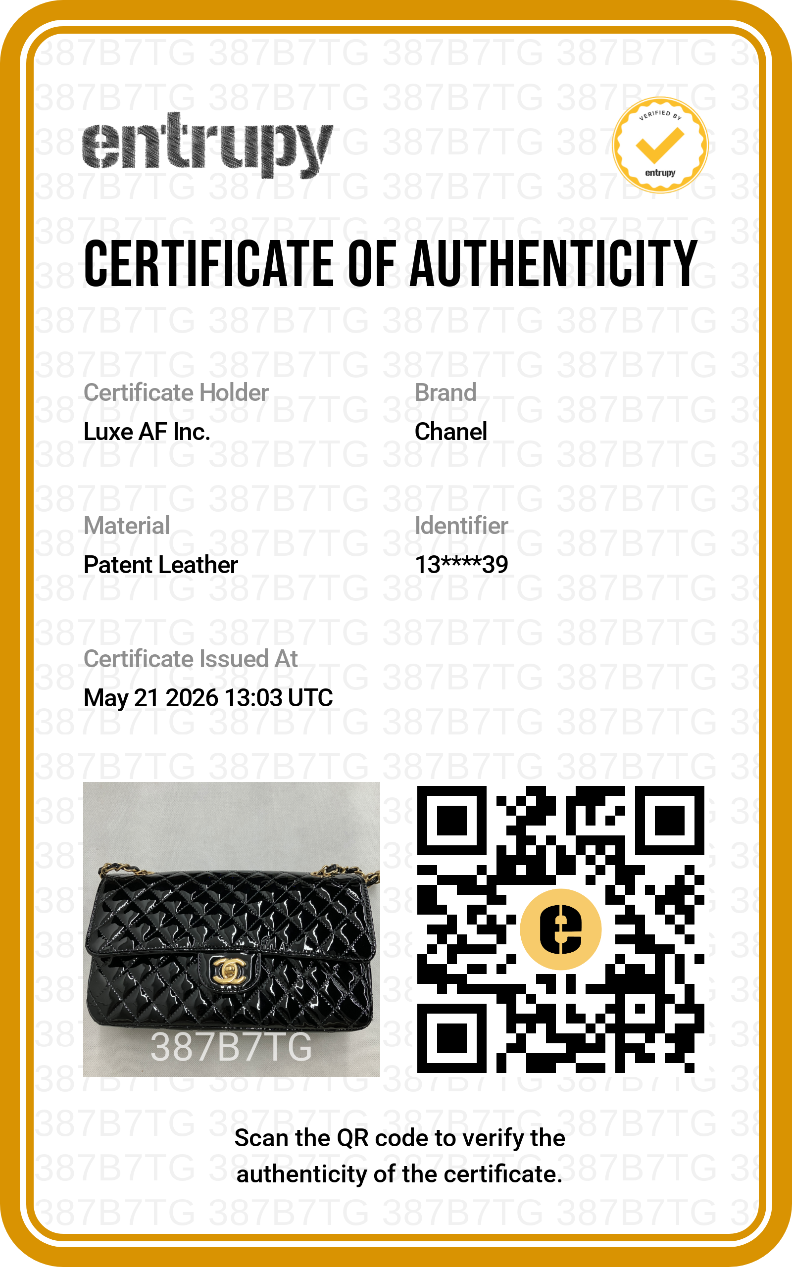 Chanel Classic Flap Black Quilted Patent Leather Medium Size Shoulder Bag With Valentine Charms(13***39) CC1992