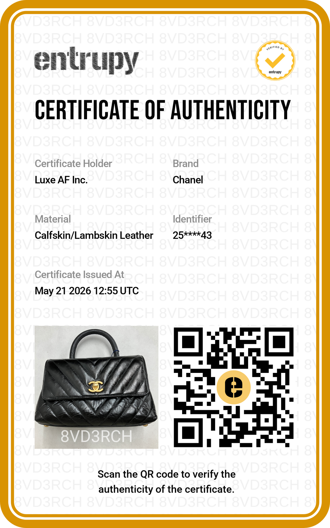 Chanel CoCo Handle Black Chevron Quilted Calfskin Small Size Shoulder Bag(25***43) IRIS227