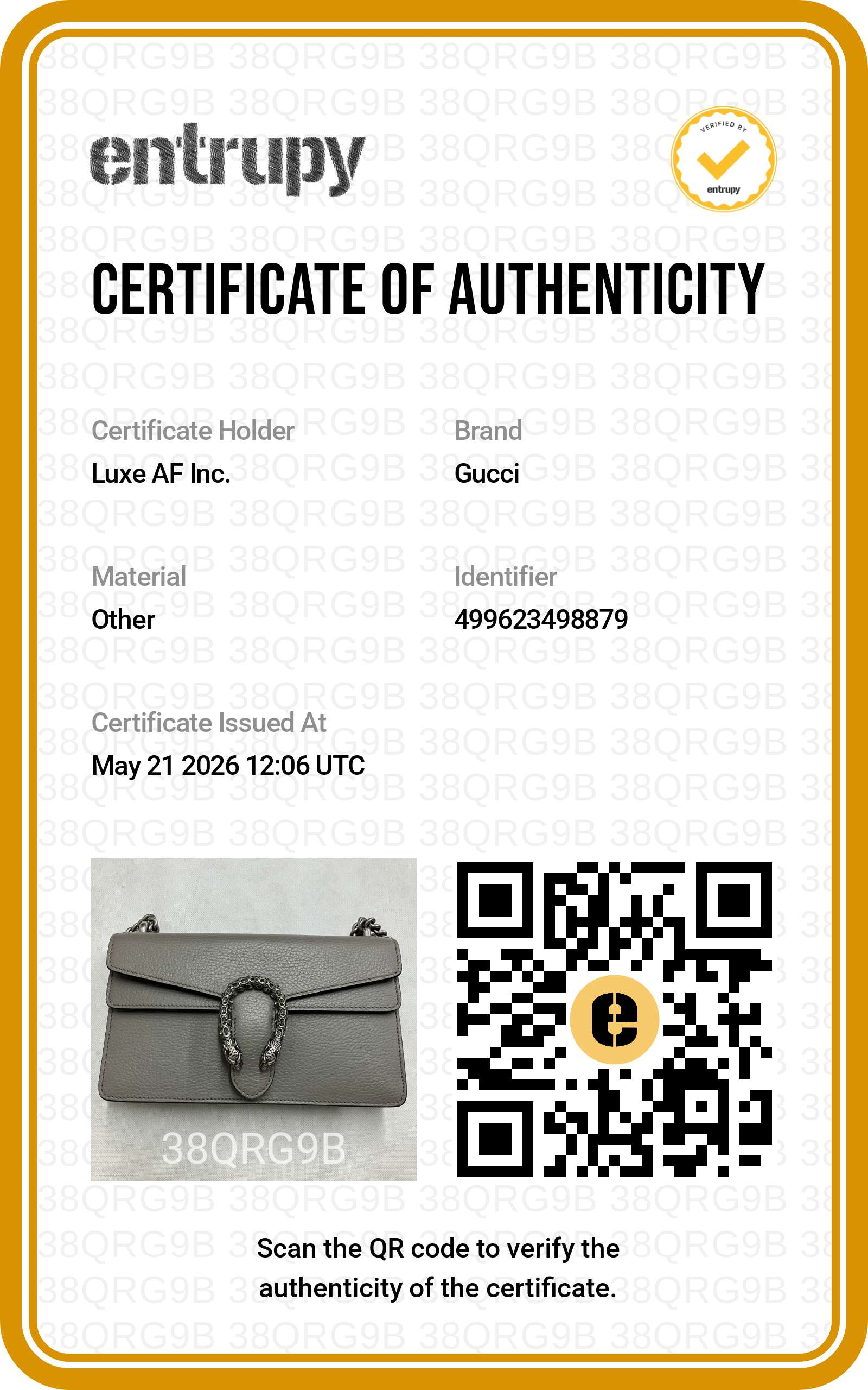 Gucci Dionysus Grey Leather Shoulder Bag GG1054